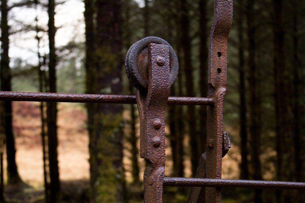 Roller mechanism at the entrance to the pen