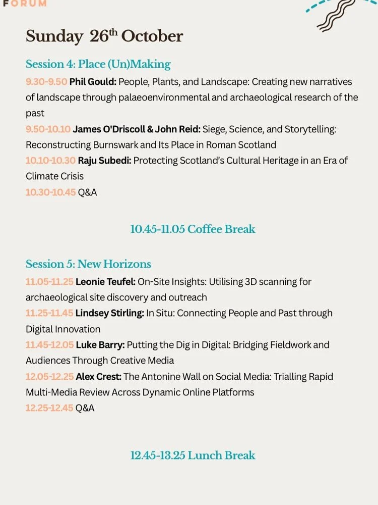 How can we make archaeology for everyone? It was great to hear from a brilliant group of speakers exploring connections and building bridges at the @scotarchforum conference this weekend. 

Leonie and Lindsay from AOC both presented papers covering e