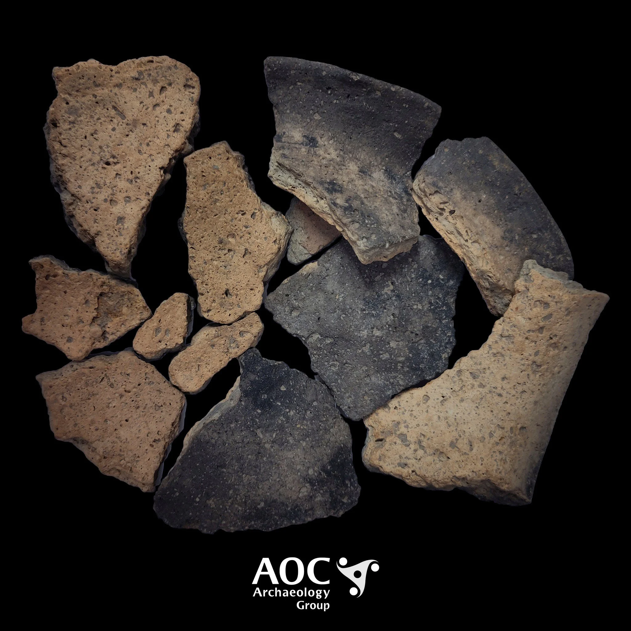 Some assembly required! 

This is just a small sample of the pottery recovered from one of the archaeological features excavated during our ongoing DBS offshore wind farms evaluation. The pottery assemblage comes in a huge range of fabrics and forms.