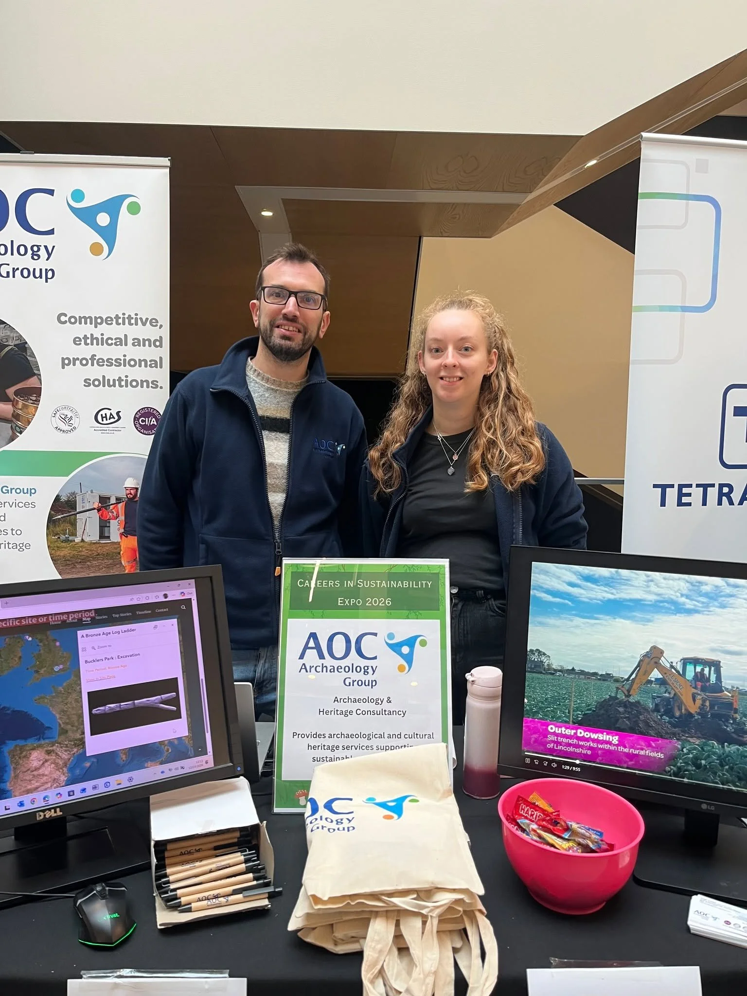 It was a pleasure to spend the afternoon at the Royal Holloway University of London Careers Fair, speaking with students and graduates about life as a professional archaeologist.

Over three busy hours, our team shared insights into the wide range of