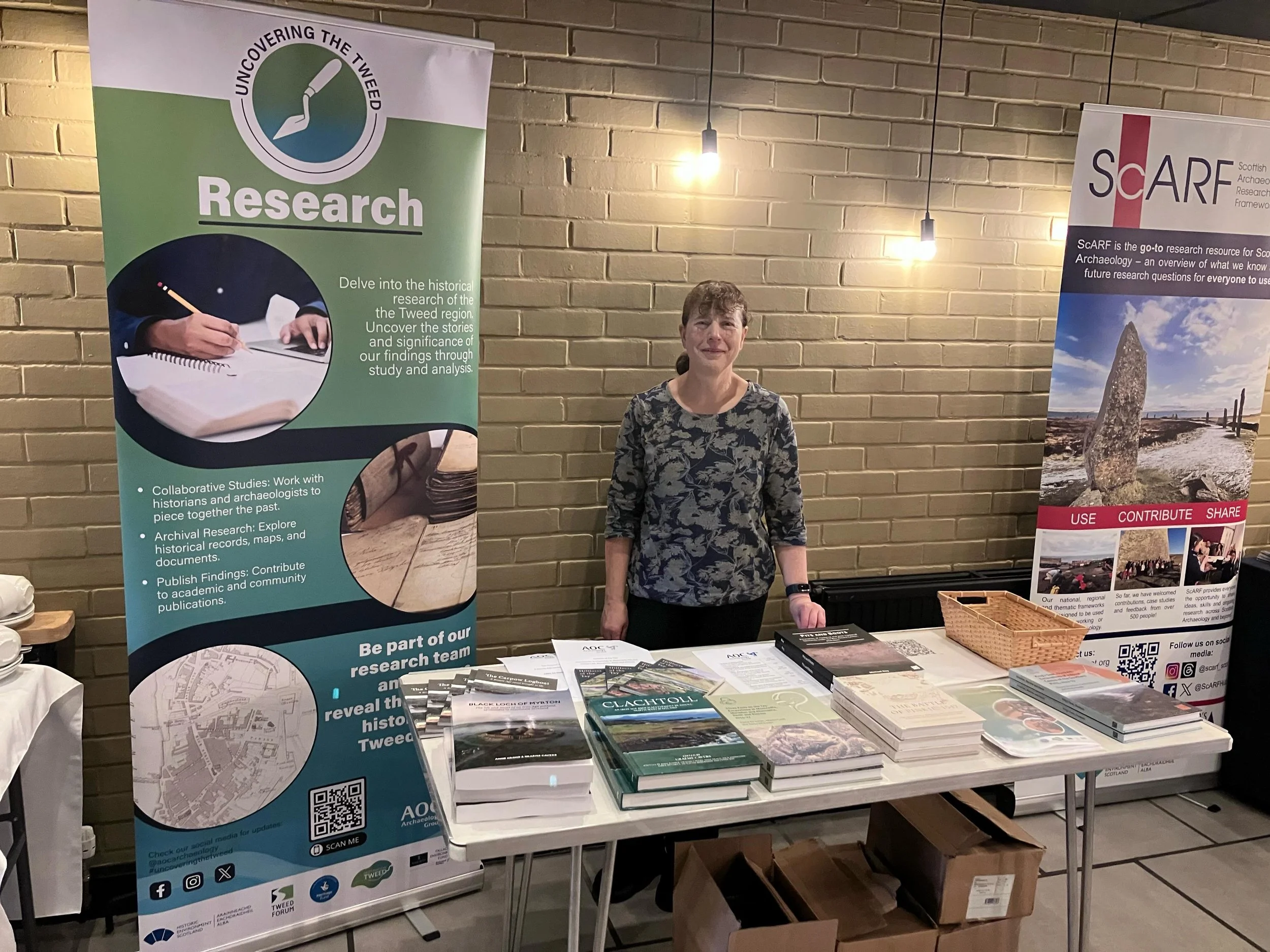 AOC colleagues are at #ARP26 today to find out more about some really exciting recent research taking place across Scotland with a session celebrating work in the south west and updates on the regional research framework. Come and visit our stall if 