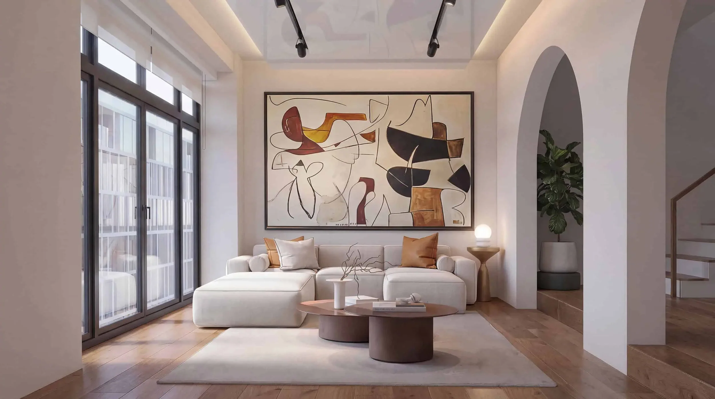 Photorealistic 3D interior rendering by Trim Render