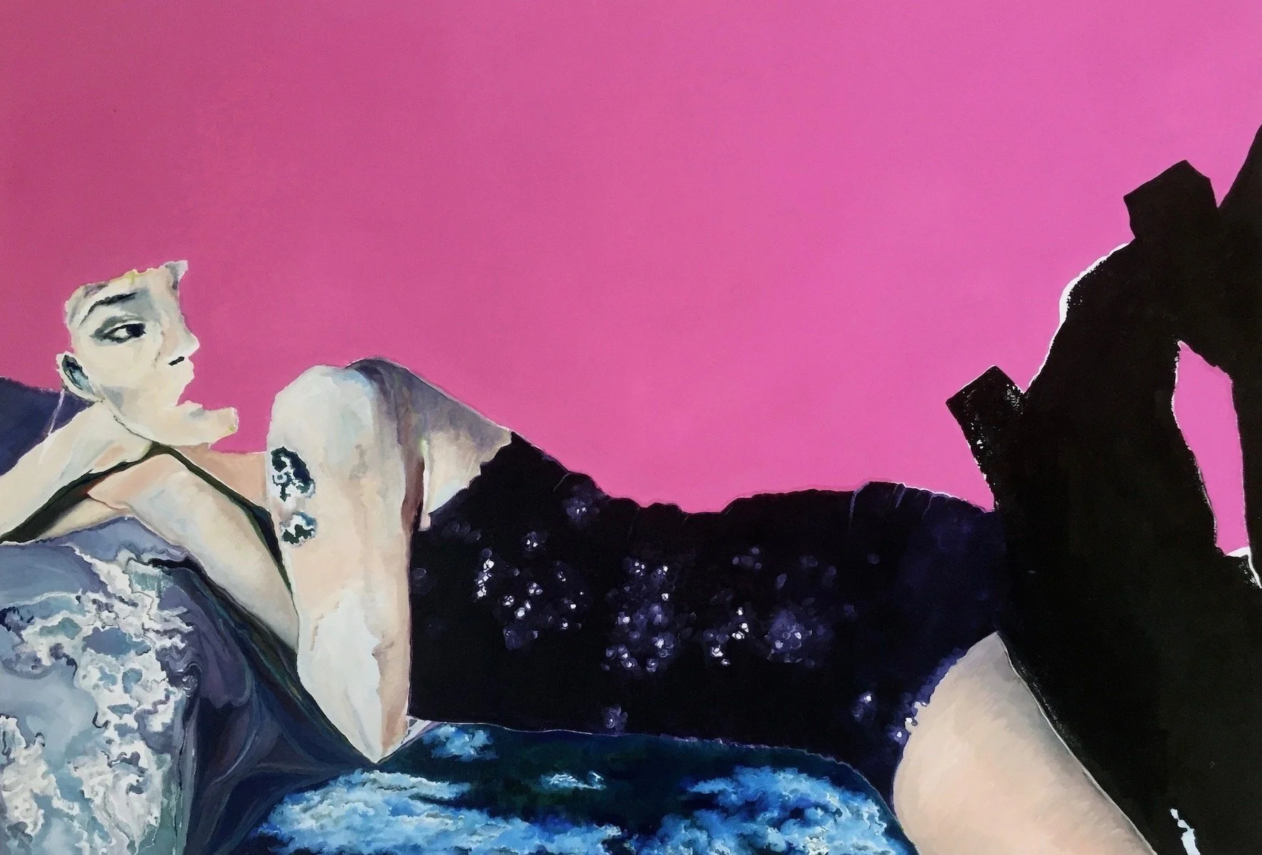“Paper Doll”, 2015, oil on canvas, 70 x 100 cm (27 ⅗ x 39 ⅜ in), private collection