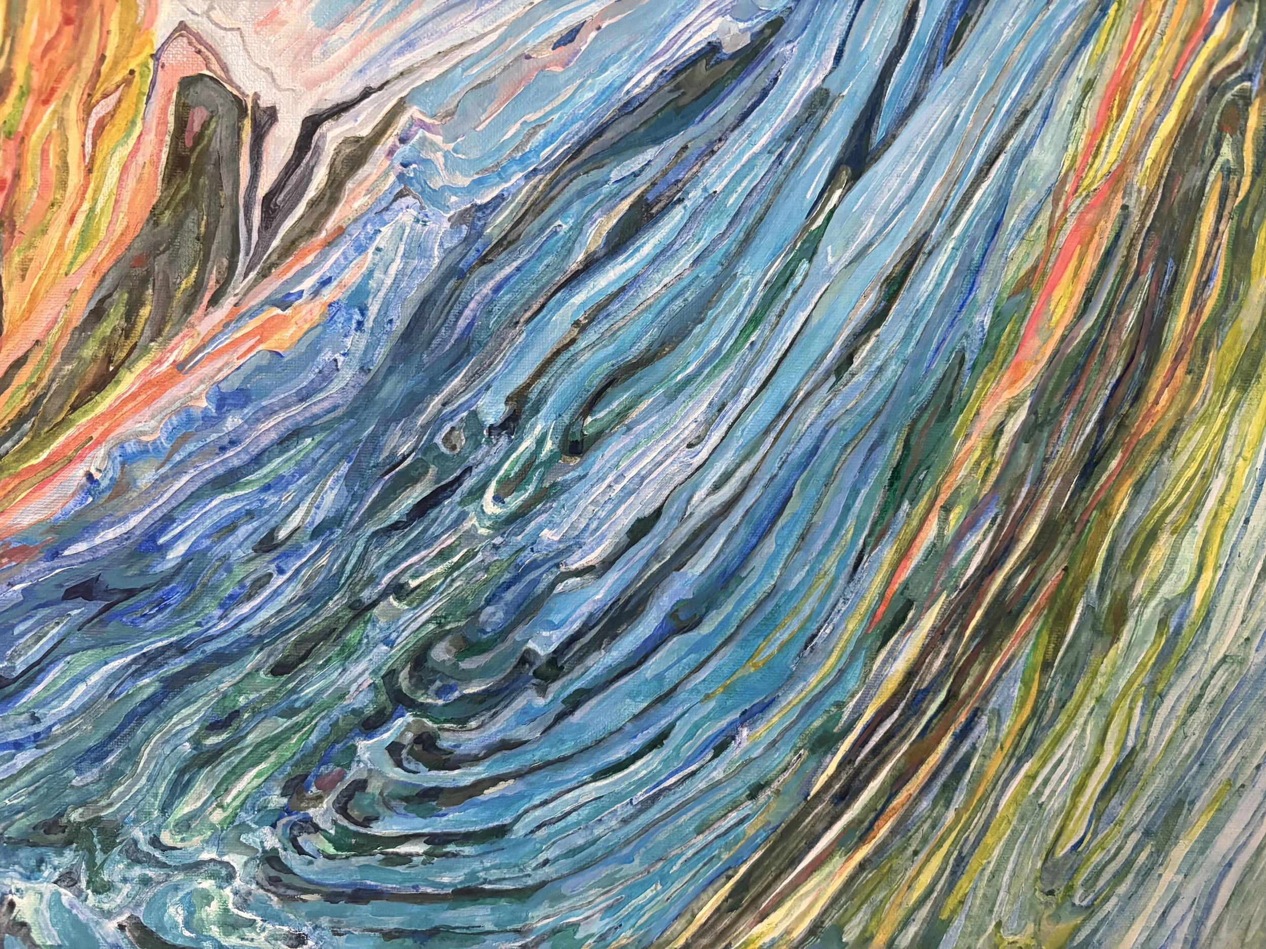 “Heart Unfolding” (detail), 2026, oil on linen, 50.8 x 61 cm (20 x 24 in)