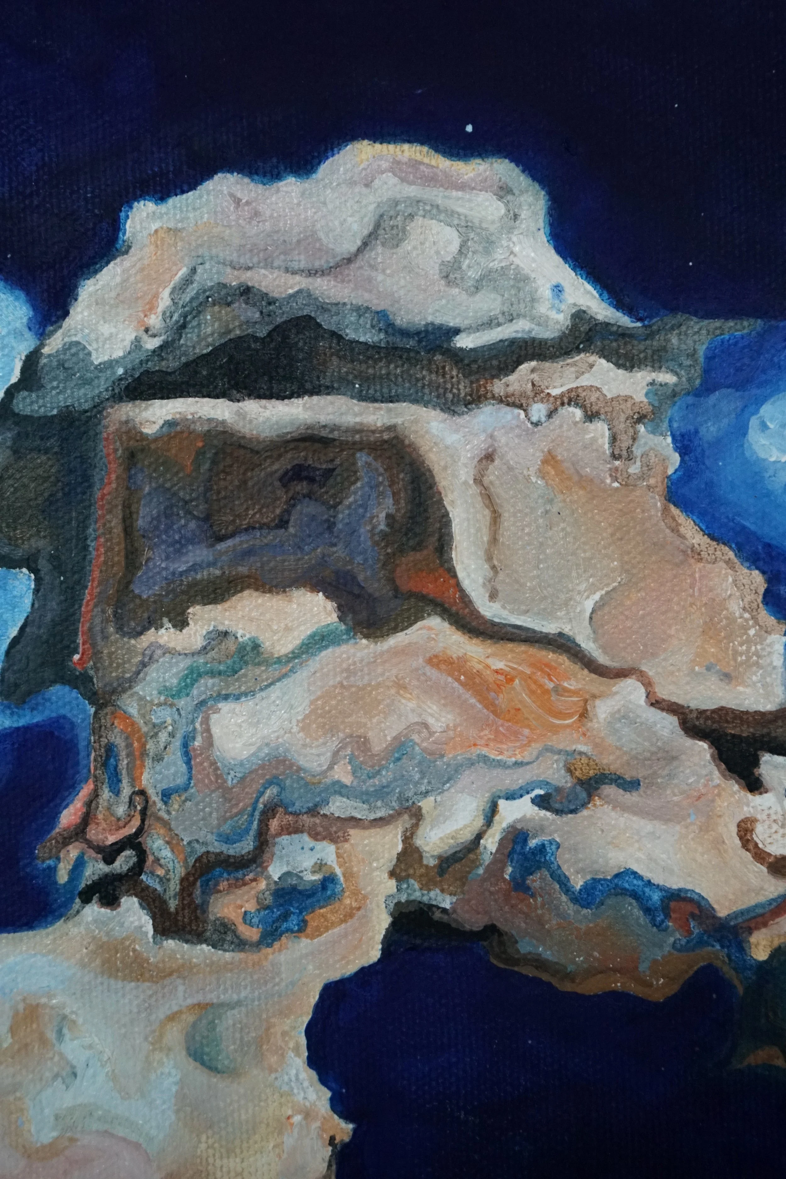 “Middle East Eye”, oil on canvas,
70 x 100 cm (27 ⅗ x 39 ⅜ in), detail
