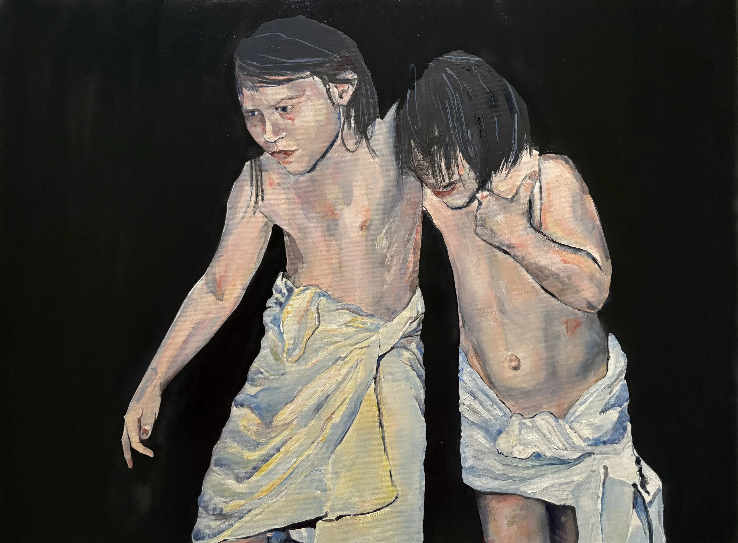 “Southern Gothic”, 2025, oil on canvas,
60 x 80 cm (23 ¾ x 31 ½ in)