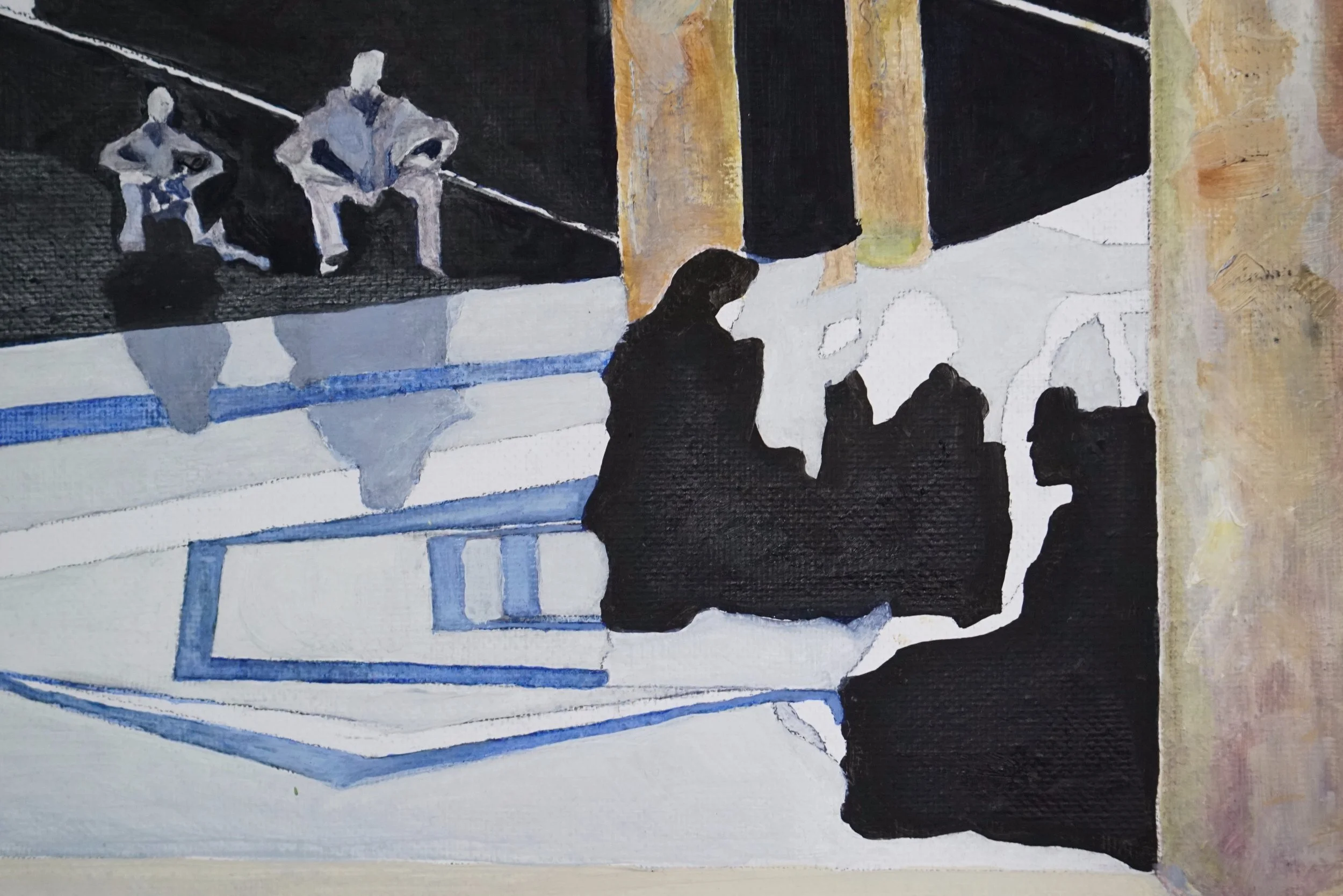 “To Be Free”, 2018,
oil on canvas, 60 x 60 cm (23 ⅗ x 23 ⅗ in), detail