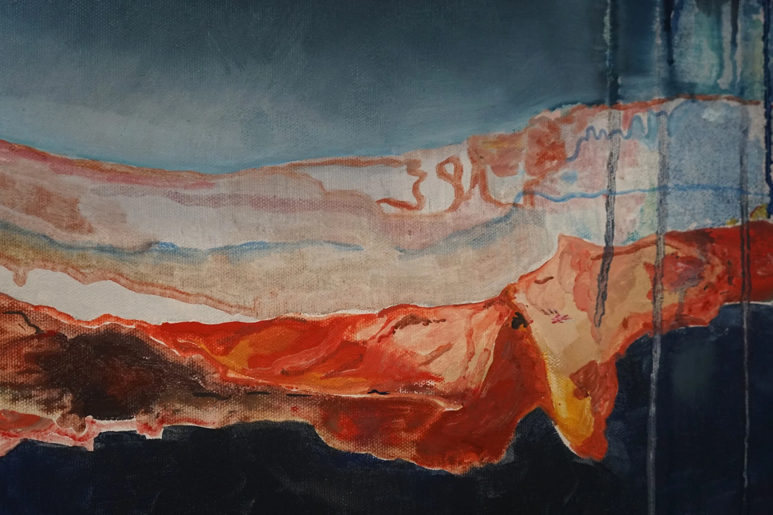 “Meat Your Maker”, 2015, oil on canvas, 70 x 100 cm (27 ⅗ x 39 ⅜ in), detail, private collection