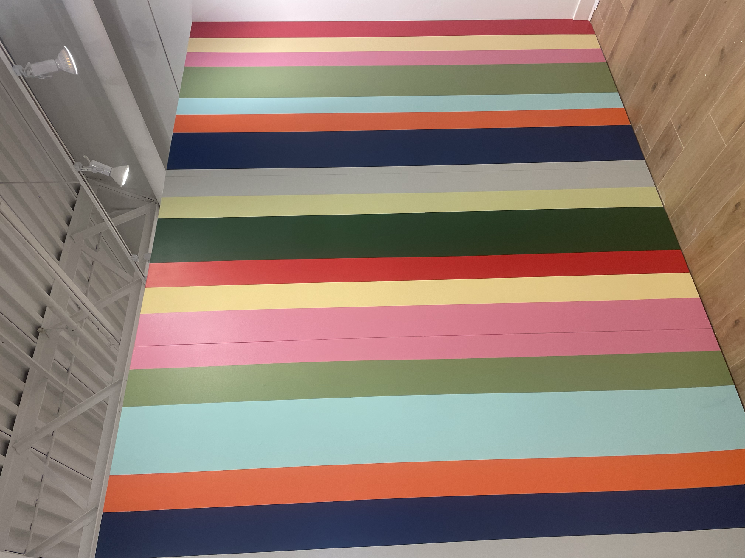 Stripe Mural.  Heather Feather Painting and Design. Toronto.