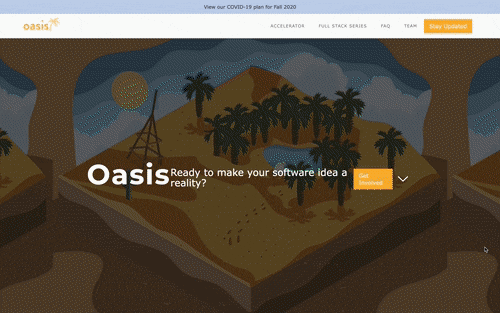 First version of the site, before joining the team.
