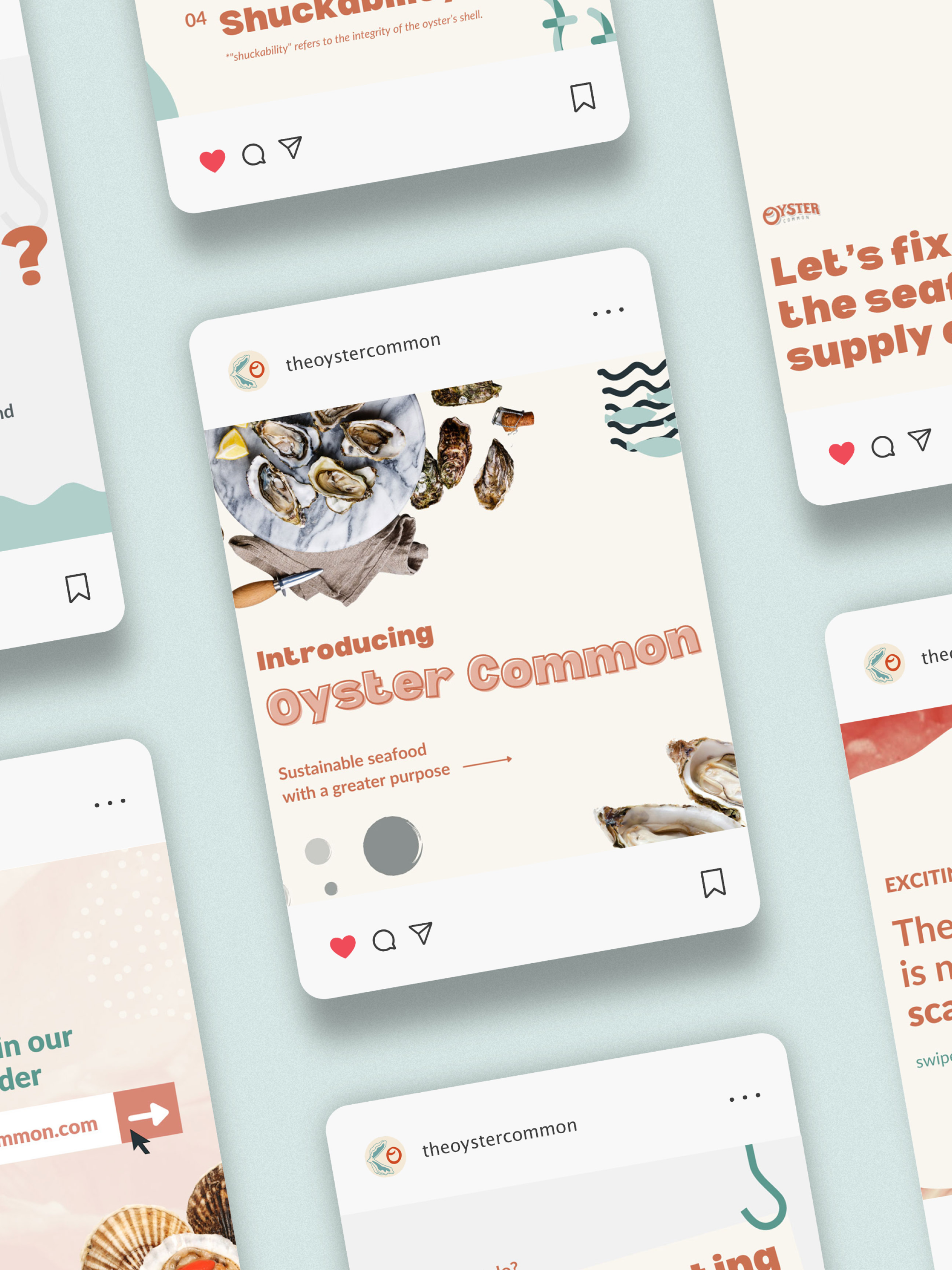 The Oyster Common social media graphics