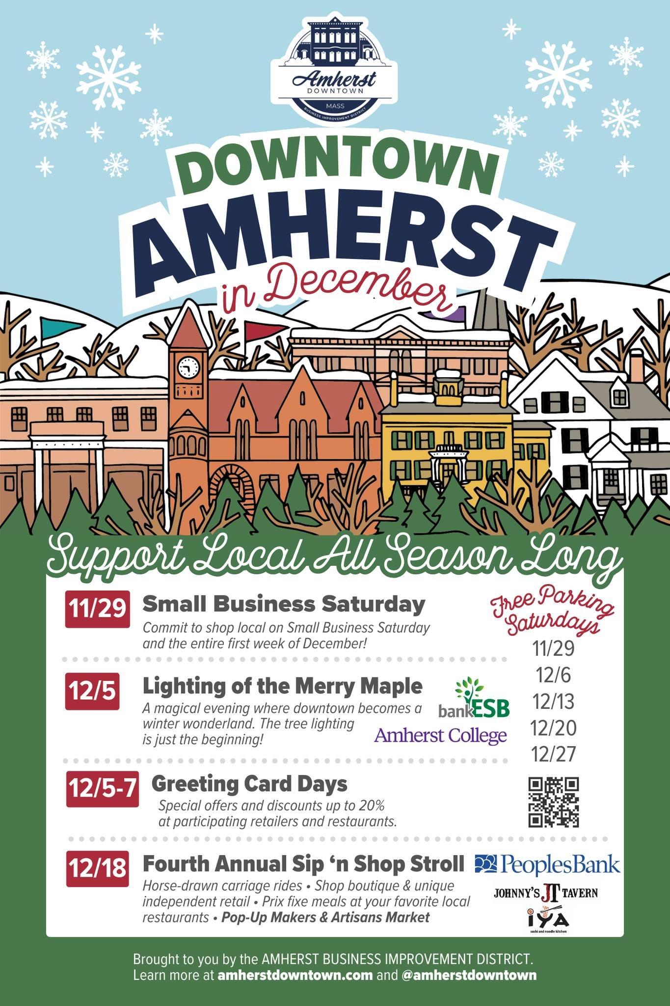 Downtown in December Flyer Graphic