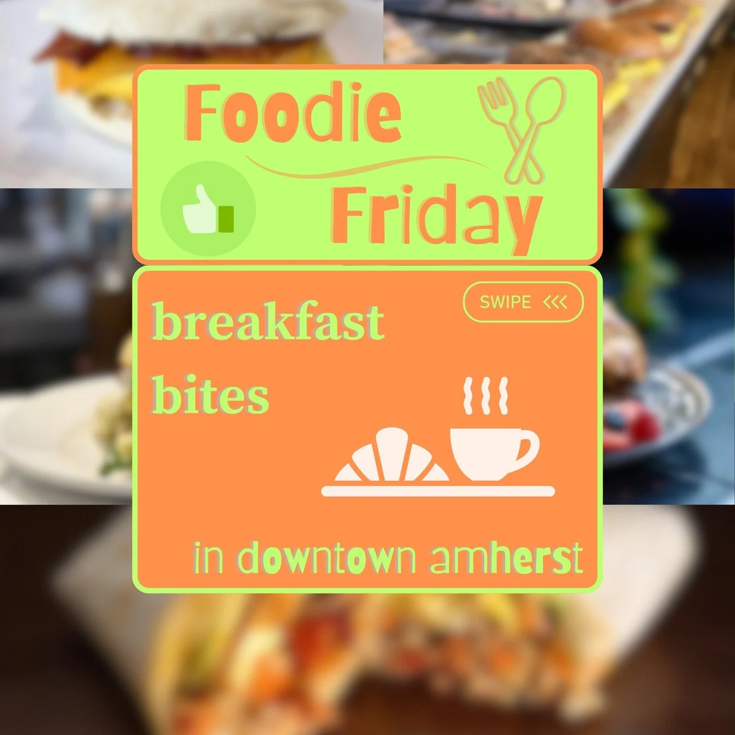 Looking for a hearty breakfast you can grab on the go? We&rsquo;ve rounded up some great handheld breakfast items you can find right here in Amherst Center!

Stay tuned next Friday for some more Downtown Amherst foodie favorites and drop a comment wi