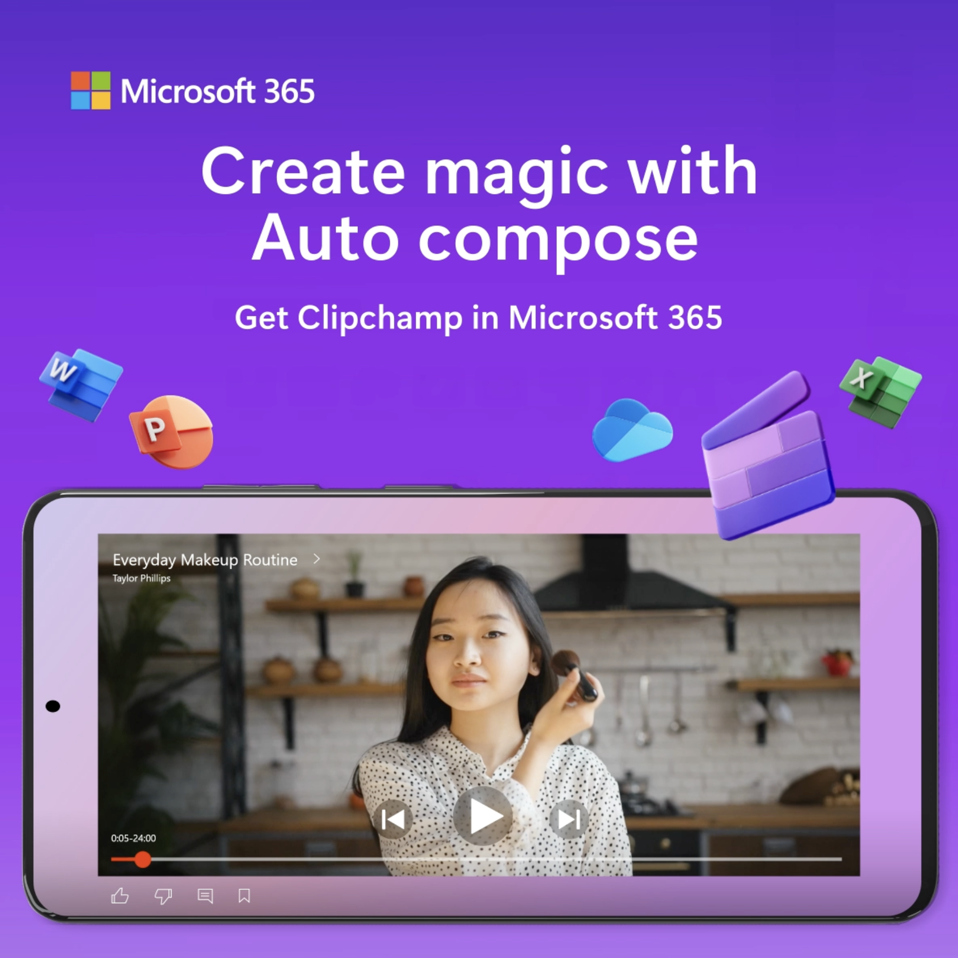 microsoft 365 - clipchamp creators 2024
