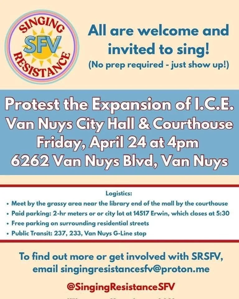 All are welcome and invited to sing!