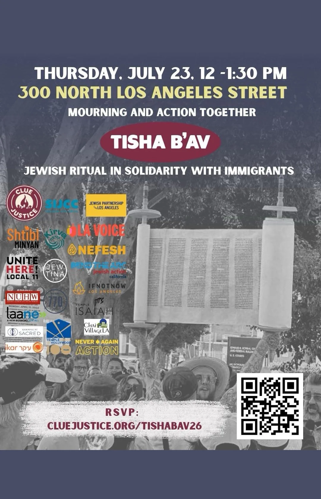 TISHA B'AV, Mourning & Action Together