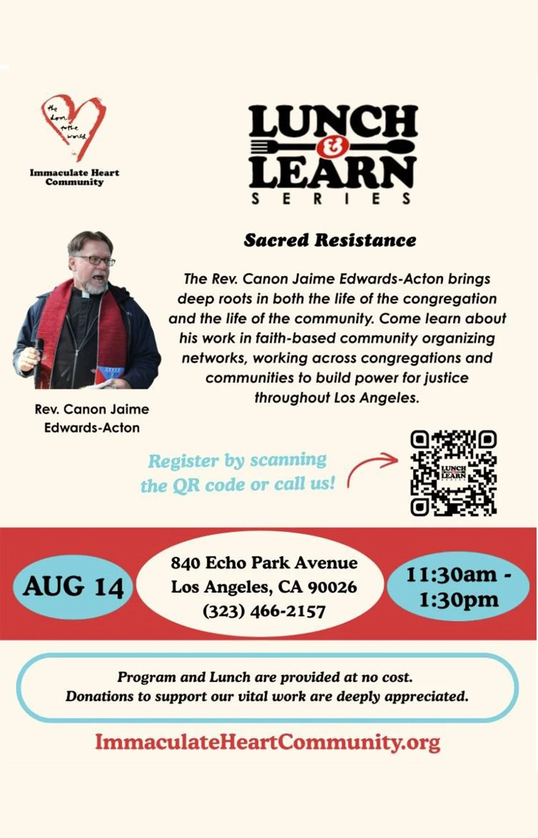 LUNCH & LEARN SERIES ~ Sacred Resistance
