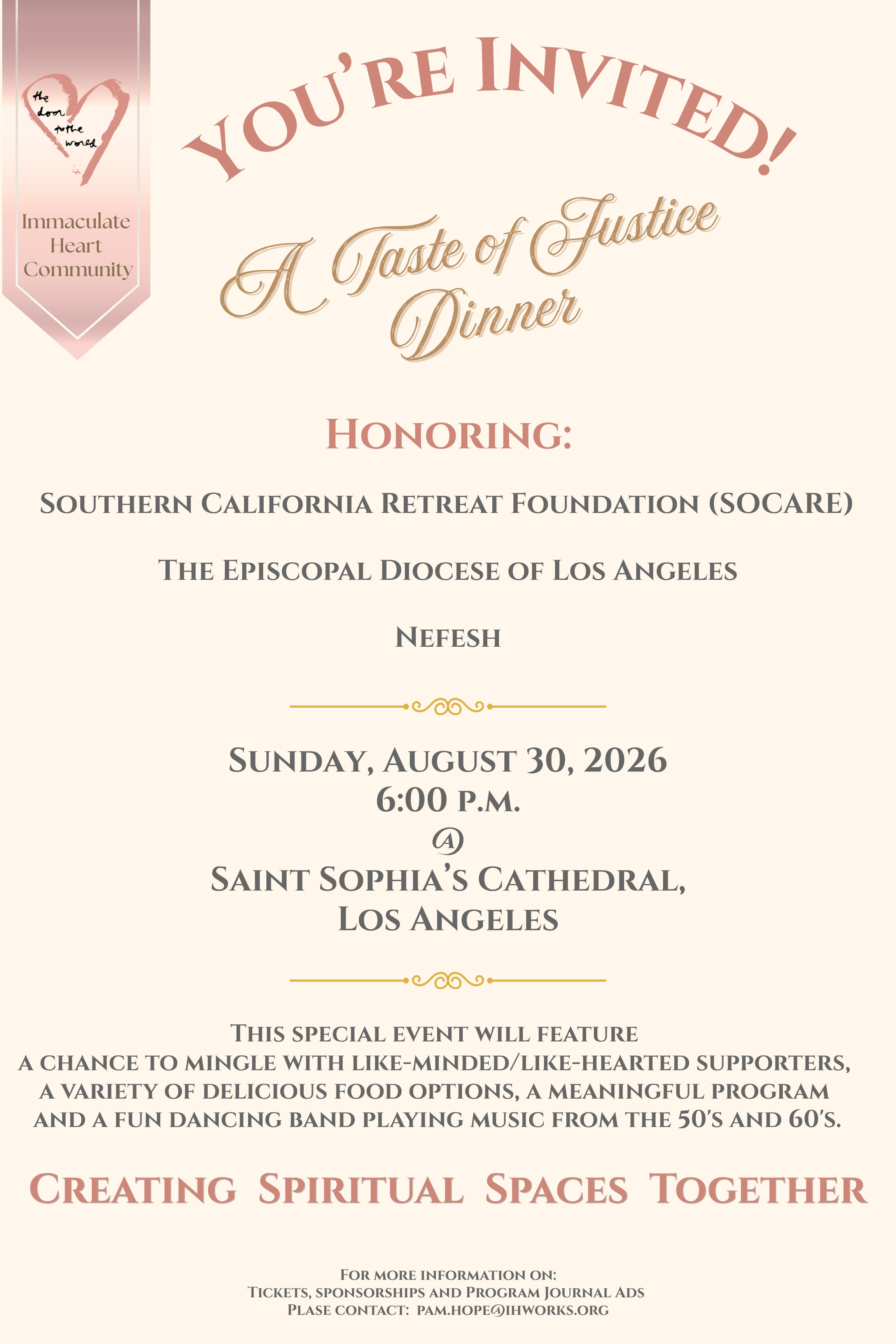 A Taste of Justice Dinner
