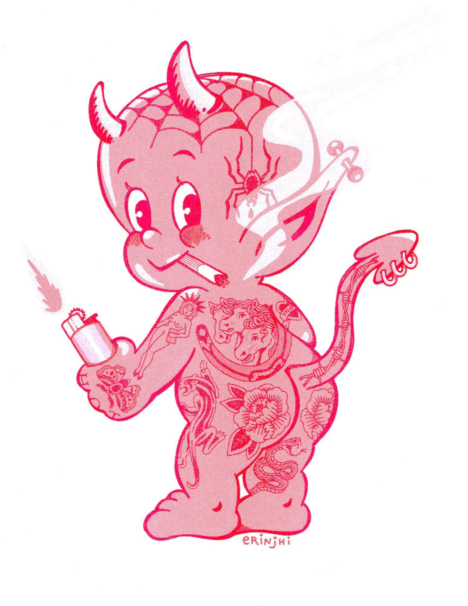 Little Devil Riso Print