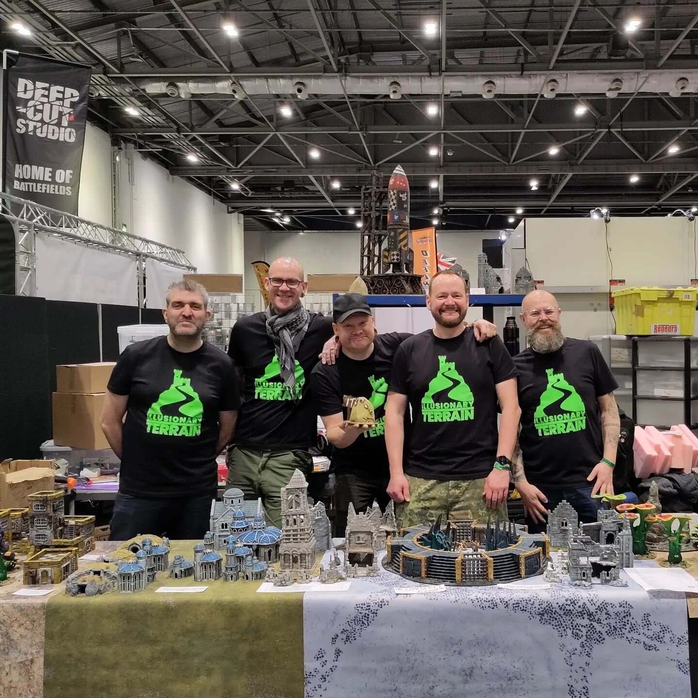 And we're done. Thanks to everyone who came by, talked, bought stuff and made us feel great about selling painted terrain. #salute