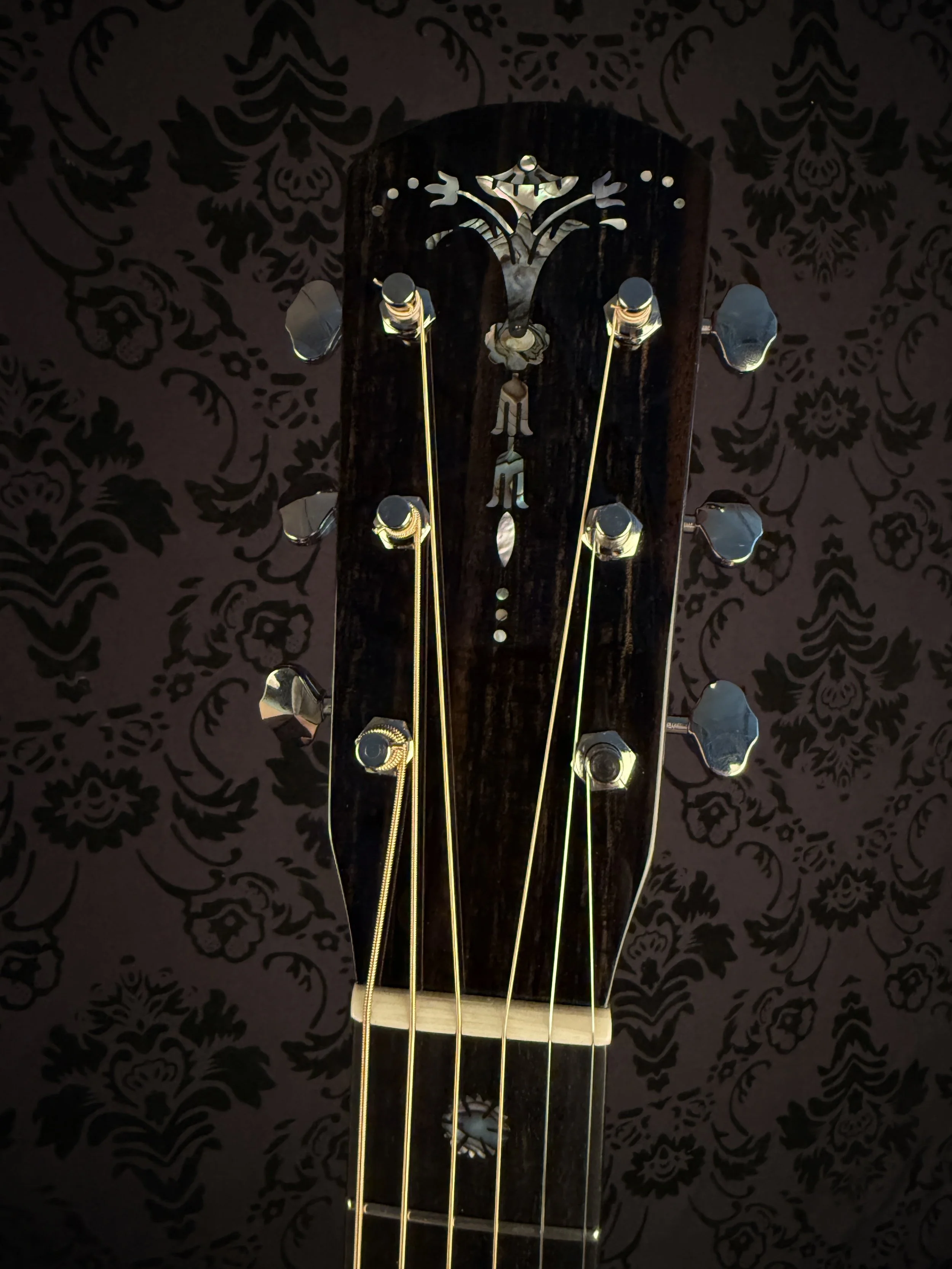 Abalone torch on Ebony headplate