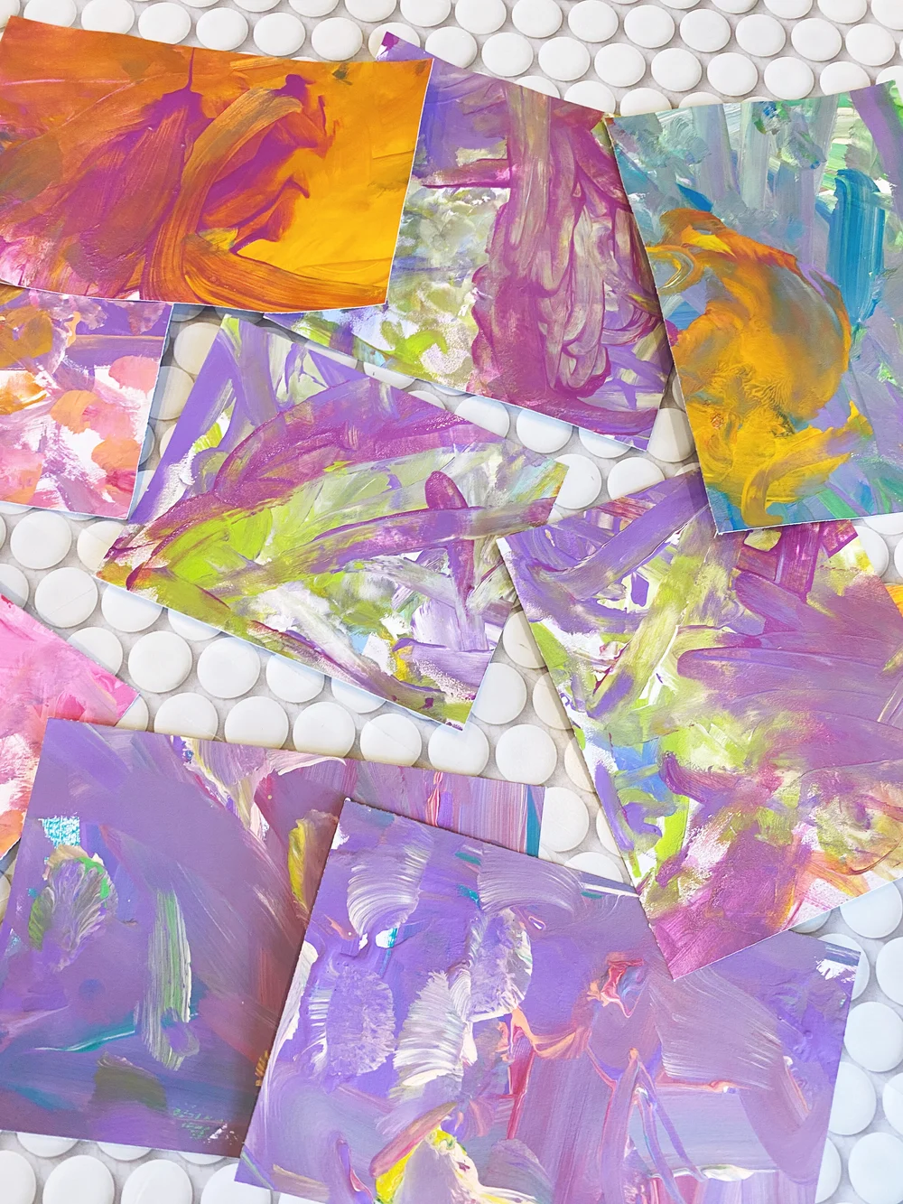Toddler Painted Postcards — Always & Whatever