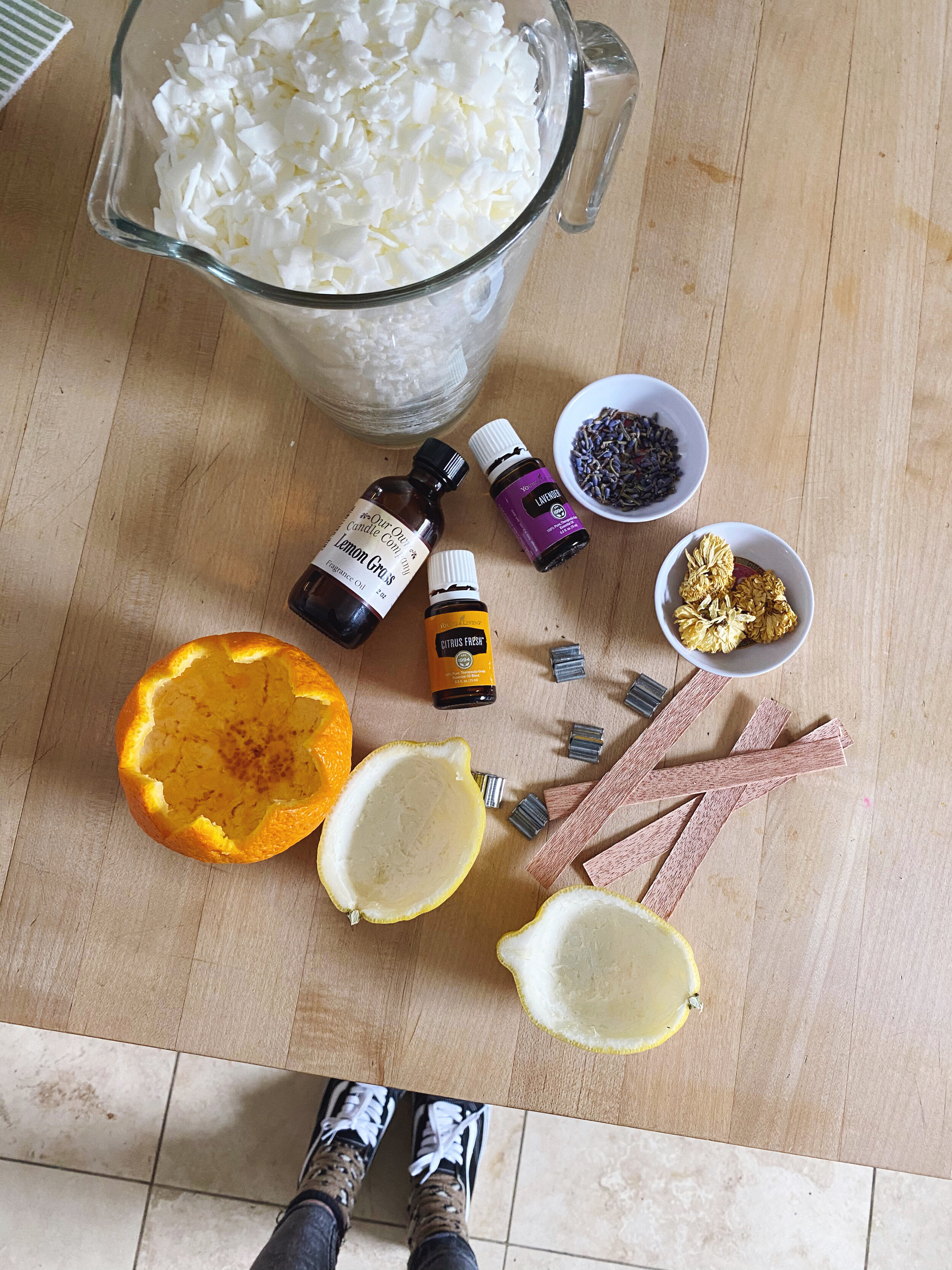 How to Make DIY Scented Soy Candles - Lemon Bergamot/Lavender/White Musk 