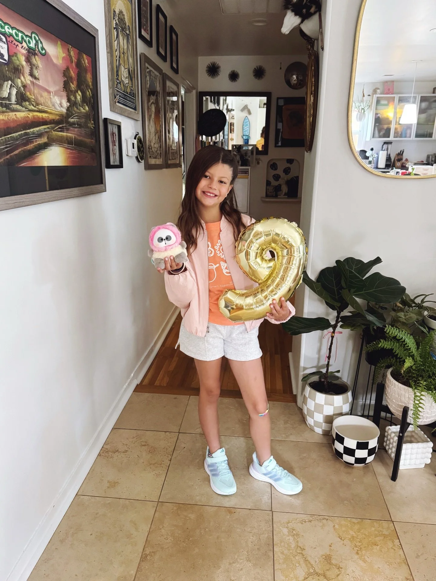 I am always emo, but today really hit me! I, 100% ugly cried in the parking lot looking at pictures of my grown up baby girl. Time flies + life is wild. Just so thankful for our Q + this life we get to live! Happy 9th Birthday to my favorite girl in 