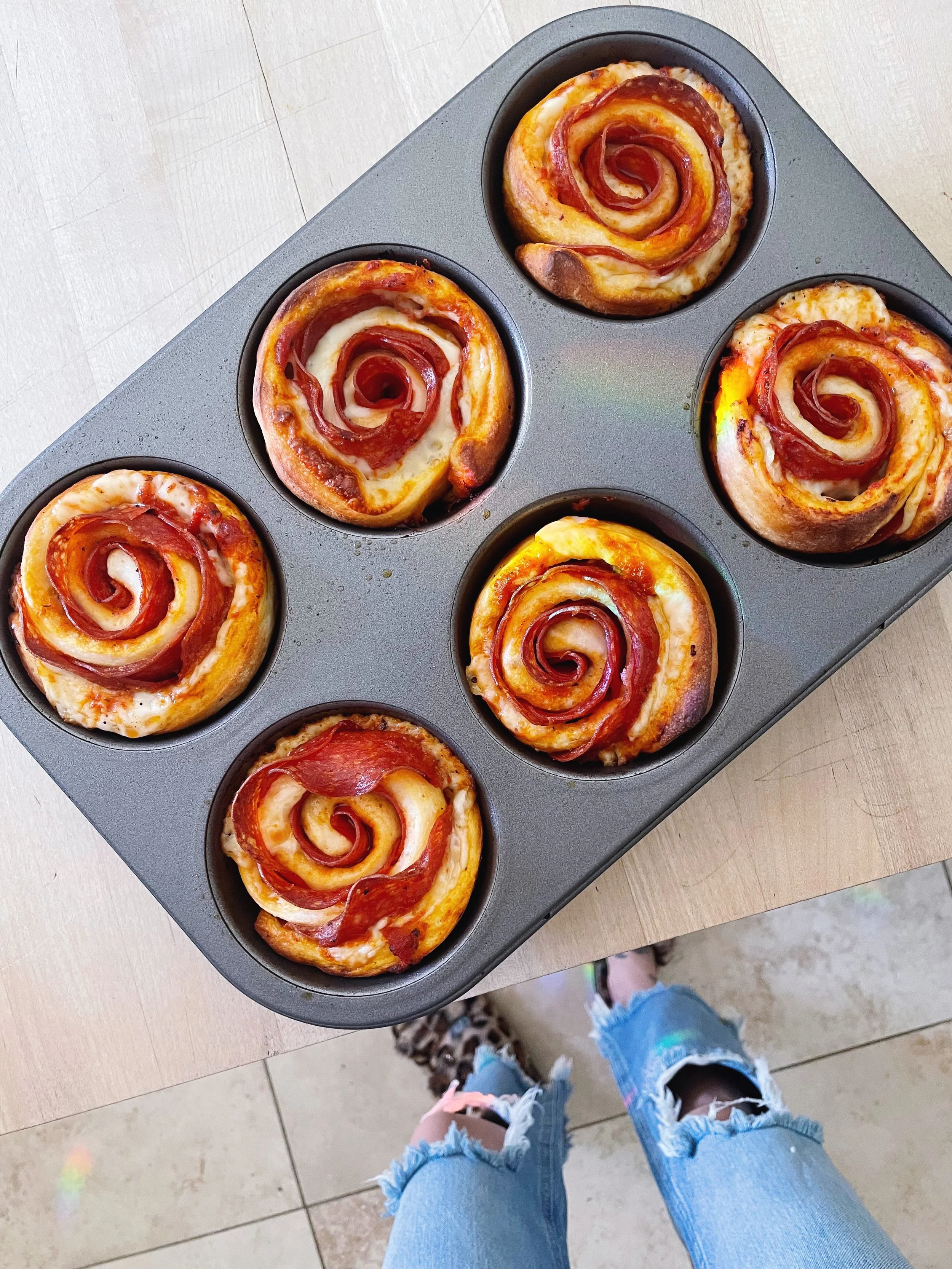 Pepperoni Pizza Roses — Always & Whatever