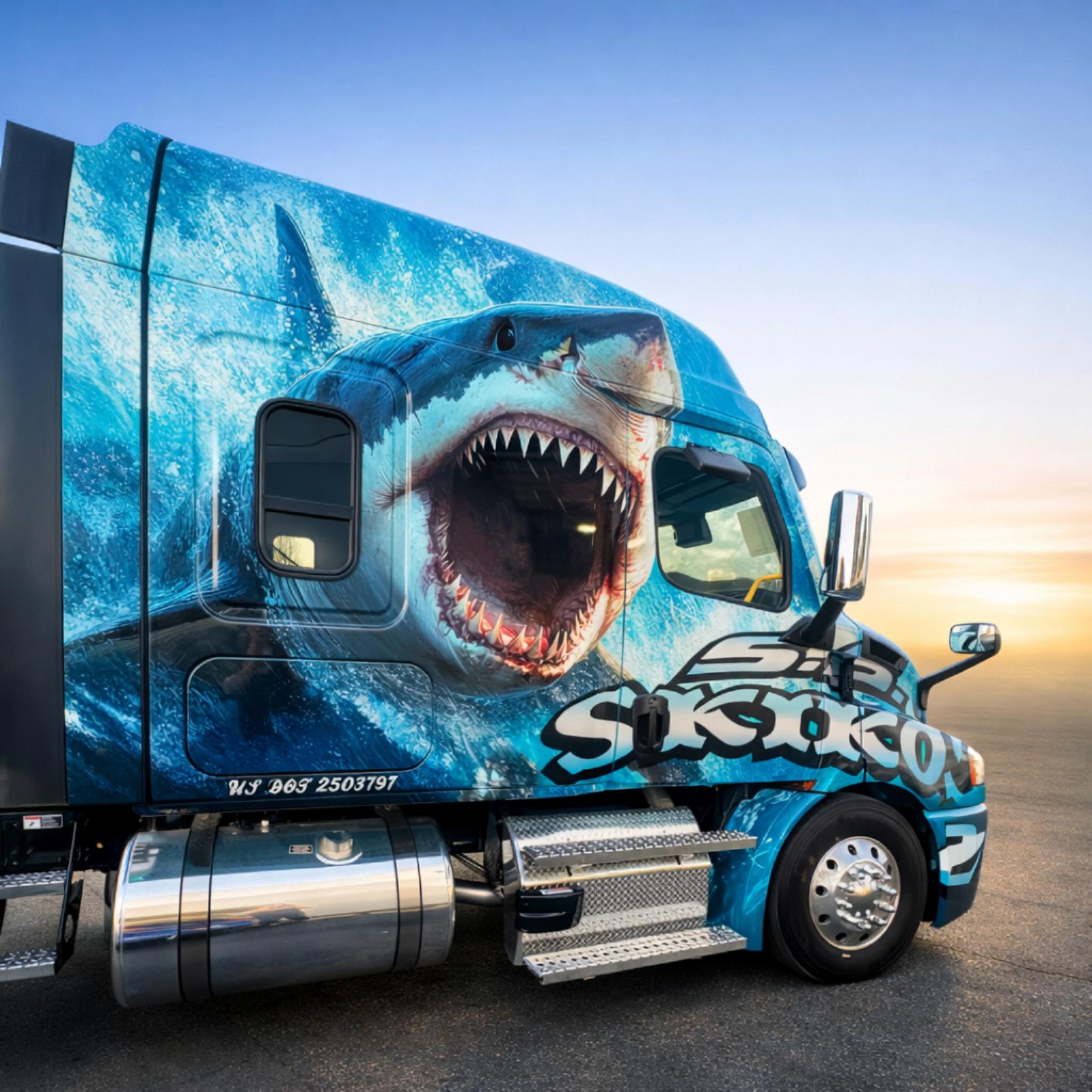 Our newest wrap just hit the streets- ready to attack.
Built to hunt. Built for Skikos.
#skikostrucking #truckinglife #foodgrade #fleetgoals