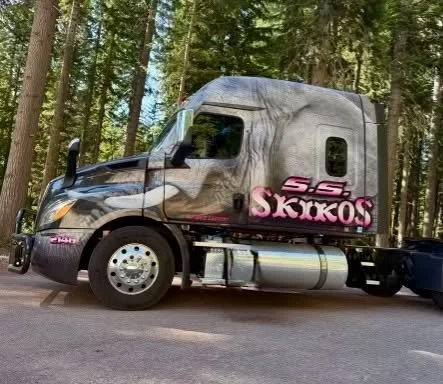Big power. Bold presence. Skikos in the wild. 🐘
#skikostrucking 
#TruckingLife
#TruckersOfInstagram
#FreightLife
#LogisticsStrong
#TruckingNation