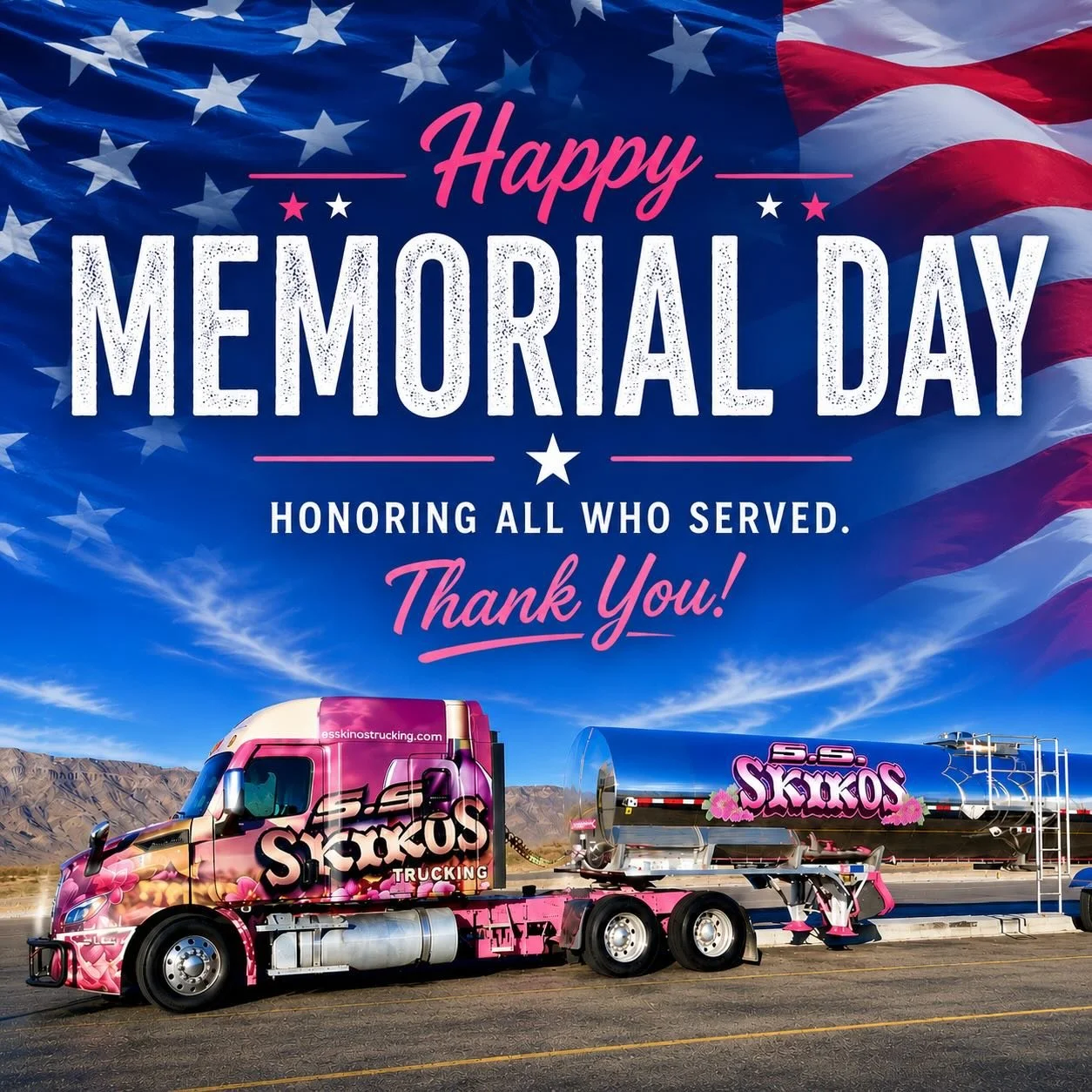 Honoring the brave this Memorial Day
#skikostrucking #memorialday