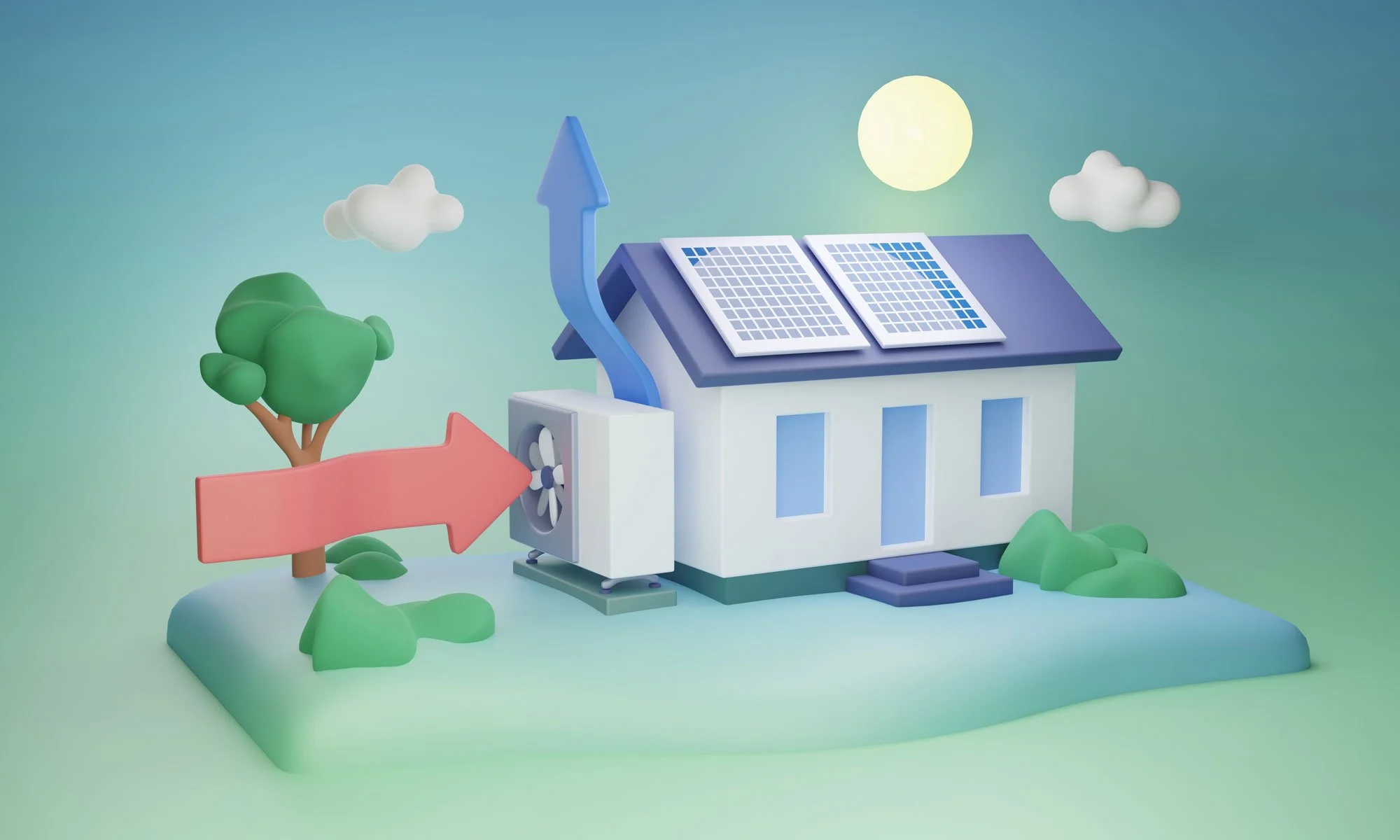 most efficient home heating and cooling system