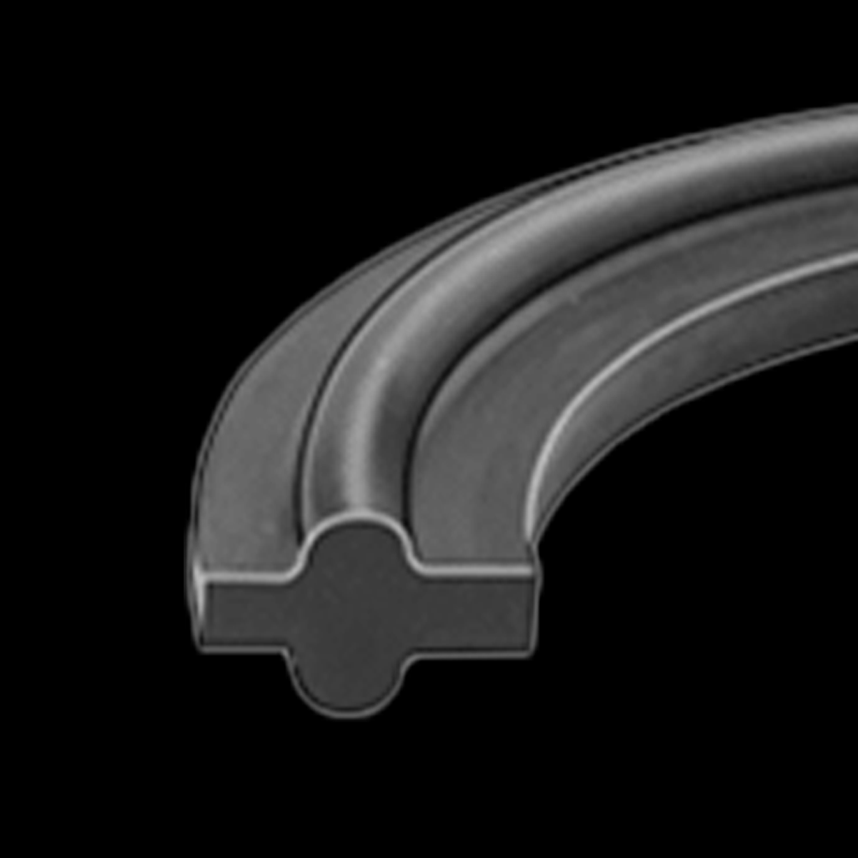 HFS 12" Tri Clamp Sanitary PTFE Envelope Gasket With Viton Filler – EXA-GASKET-VP-12IN