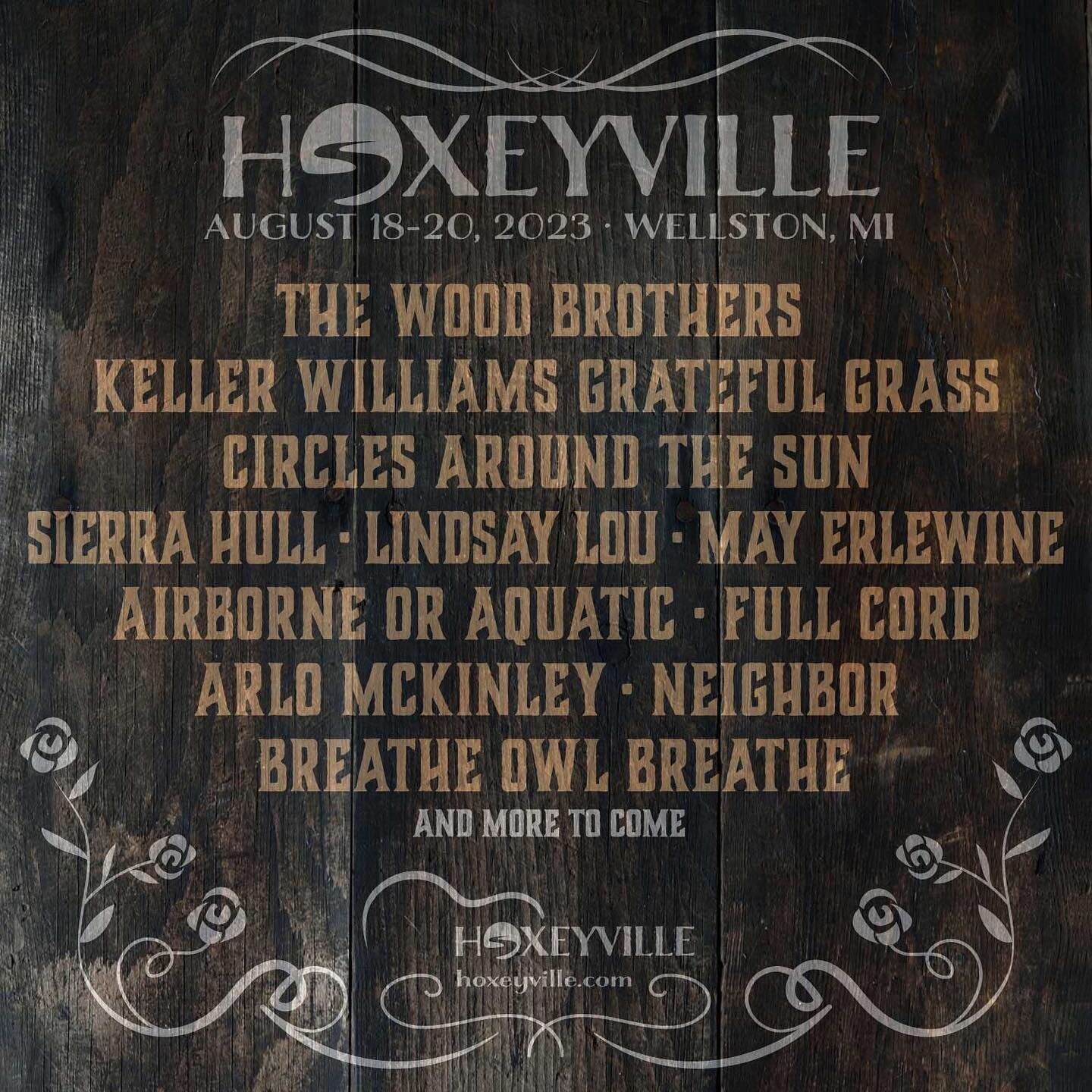 Hoxeyville, here we come 🤠 See you in Wellston, MI this August! Tickets on-sale now.