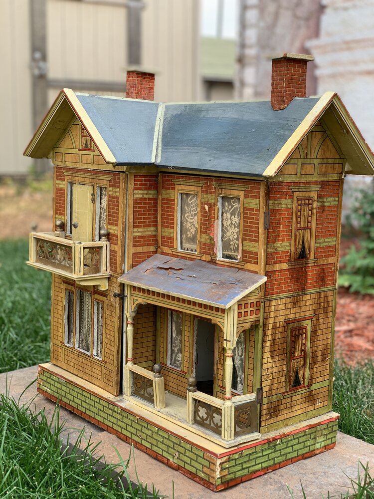 Antique 1890 dollhouse  Doll houses for sale, Wooden dolls house  furniture, Doll house