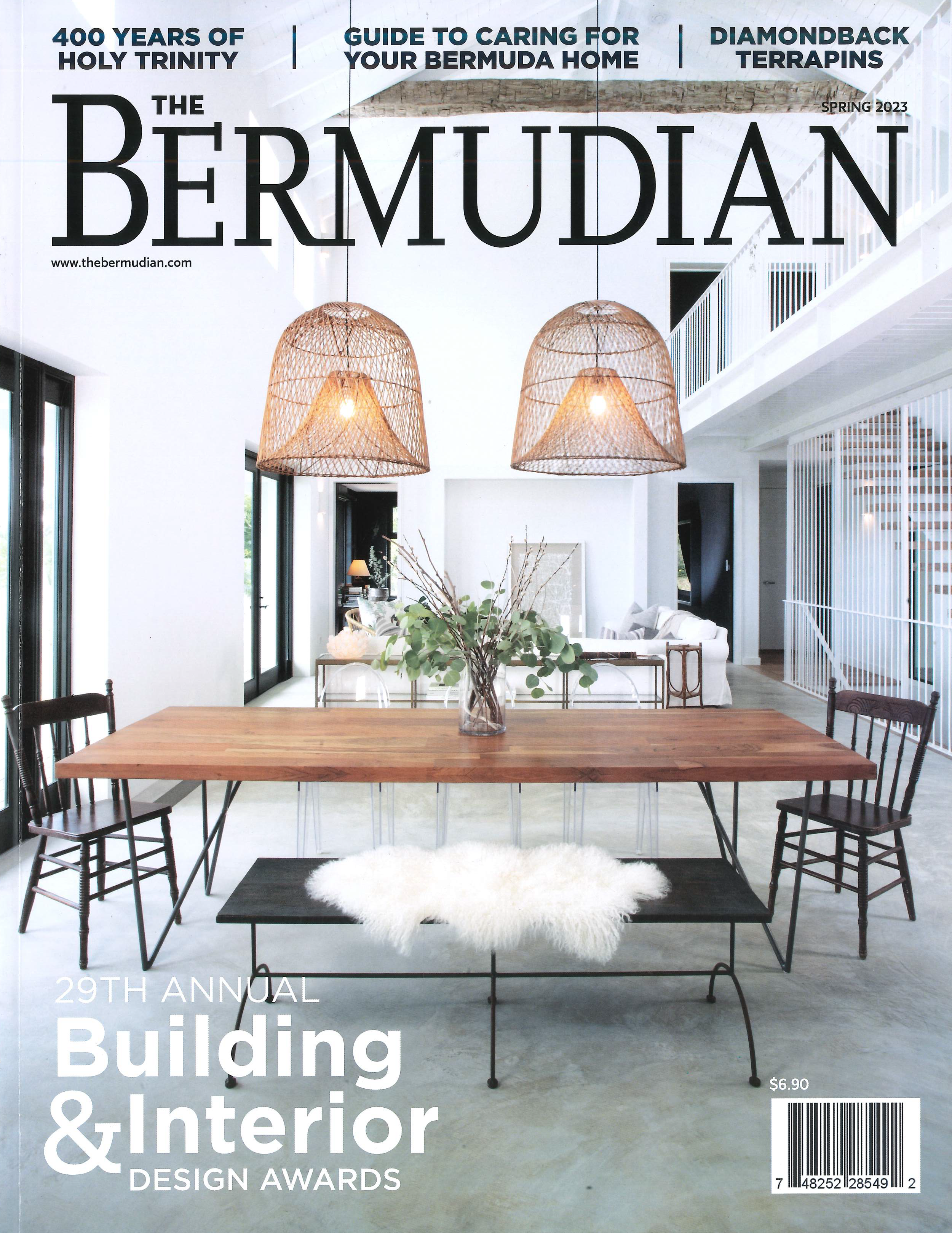 The Bermudian magazine cover, Spring 2023, "Building & Interior Design Awards".
