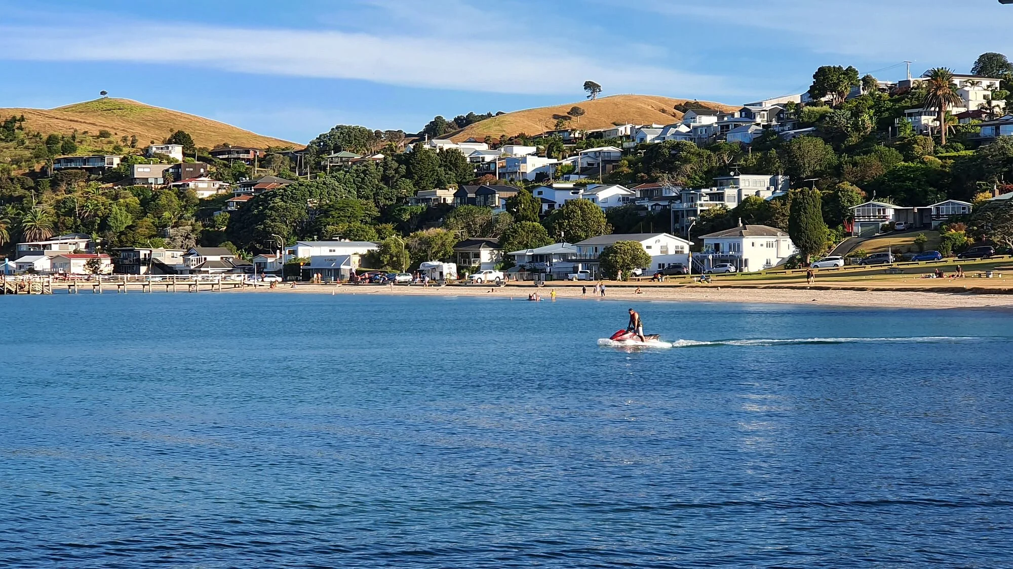 Jetskiing at Maraetai Beach Auckland NZ