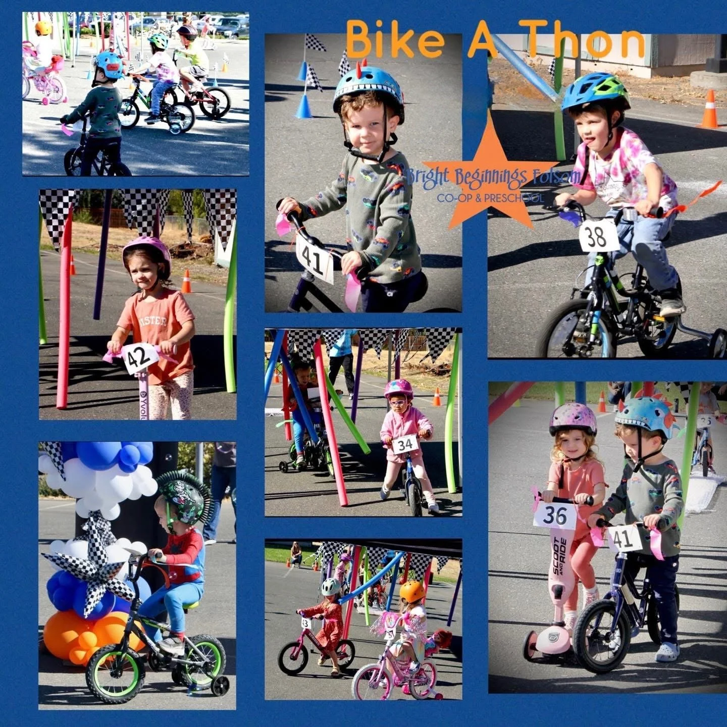 Get ready to ride! Our annual Bike-A-Thon is coming up fast on October 23rd, and it's one of our favorite days! Watch our little cyclists, scooter riders, and pedal-pushers cross the finish line&mdash;every child gets a huge cheer and a prize! 🏅

Th