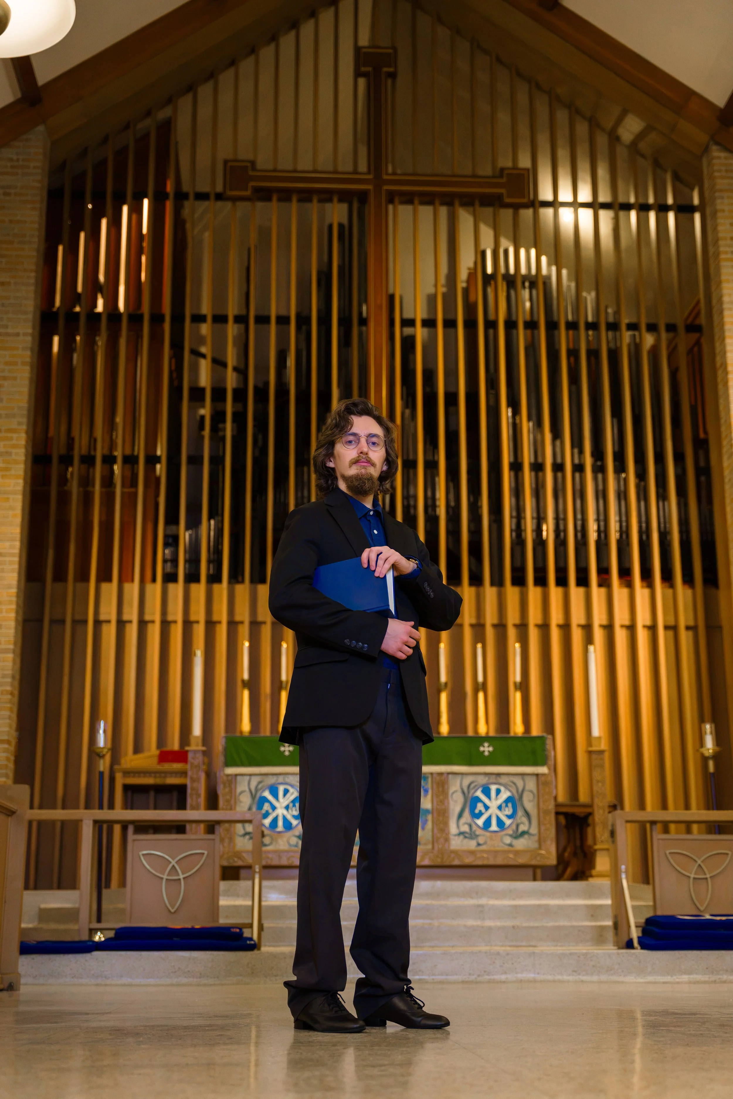 Baton Rouge Musician Branding Photography at a Local Church.