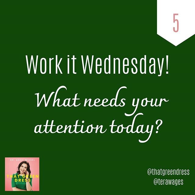 Work it!
.
If you haven&rsquo;t listened to this week&rsquo;s episode, go back and check it out!
.
This week, I want you to be mindful of what needs your attention. Is it you? Your wellness - emotional, physical, mental, spiritual...
.
Many are feeli