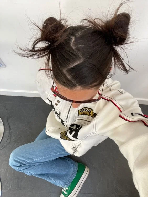 Zig-Zag Space Buns