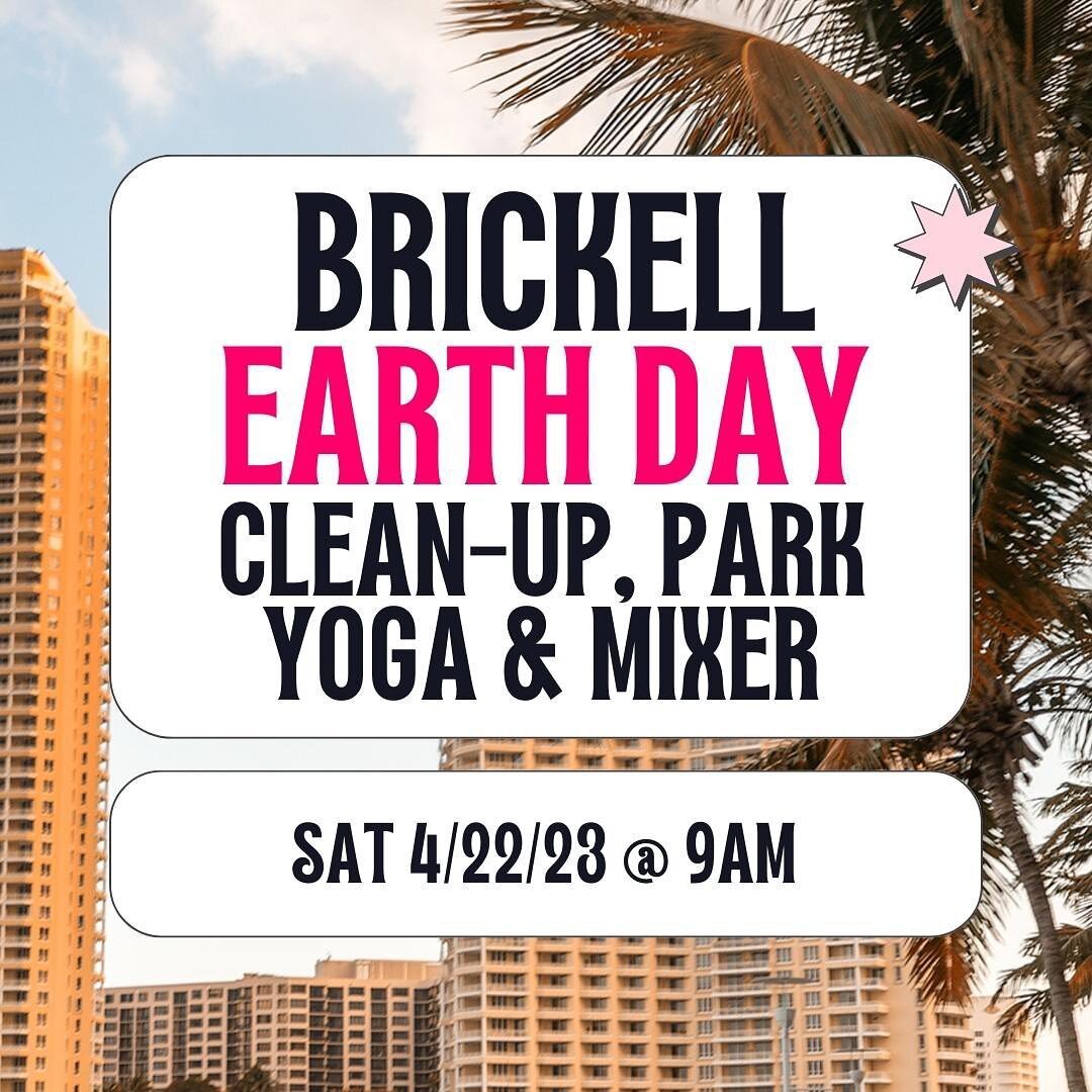 Come celebrate Earth Day 🌎♻️ with us this Saturday, April 22nd!🧘🏼&zwj;♀️🌱💗

TIMELINE 
9:00-9:30 AM: Meet &amp; Greet, clean-up supplies will distributed to attendees
9:30-10:30 AM: City Clean Up!
10:30-11:00 AM: Return supplies and walk over to 