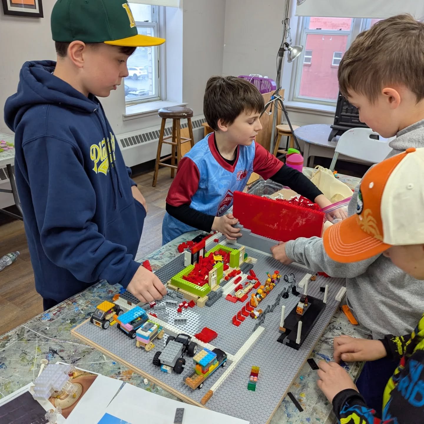 Our Brick by Brick students are working hard this week! 🧱 As they continue working on their build they have been collaborating and sharing ideas with one another on how to make their mini Strand Theatre come to life! ✨ The creative energy in the cla