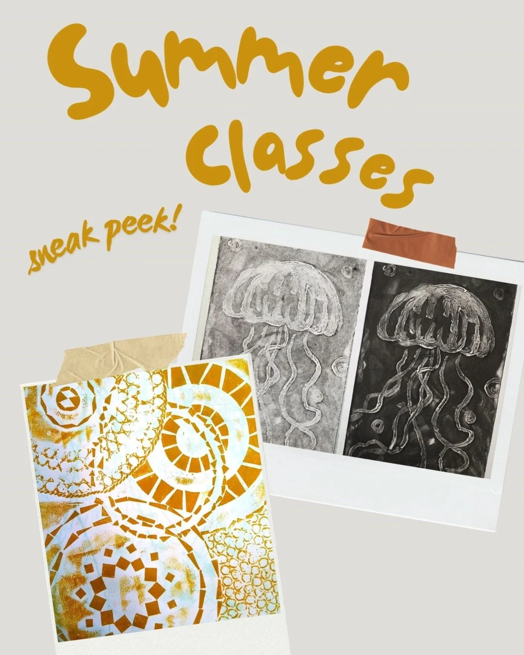 Only one more sleep till our summer class launch is officially here!! 😴💤We are SO excited that teaching artist @noahbonesteelart will be teaching a variety of new printmaking techniques this summer! How cool is that?!☺️✨🎨

⏰Summer class registrati