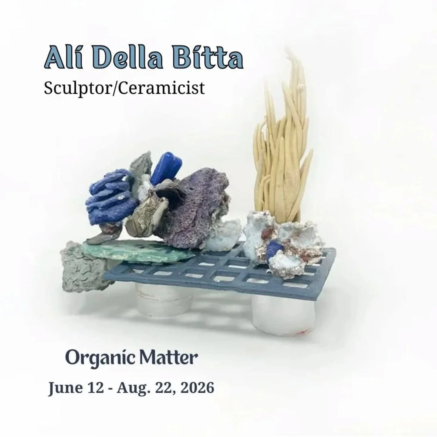 Presenting Ali Della Bitta, one of 6 artists in our next exhibition, Organic Matter 🦠

"Ali Della Bitta is a mixed media sculptor and ceramic artist. An important element of Della Bitta&rsquo;s work is an investigation into materials and the va