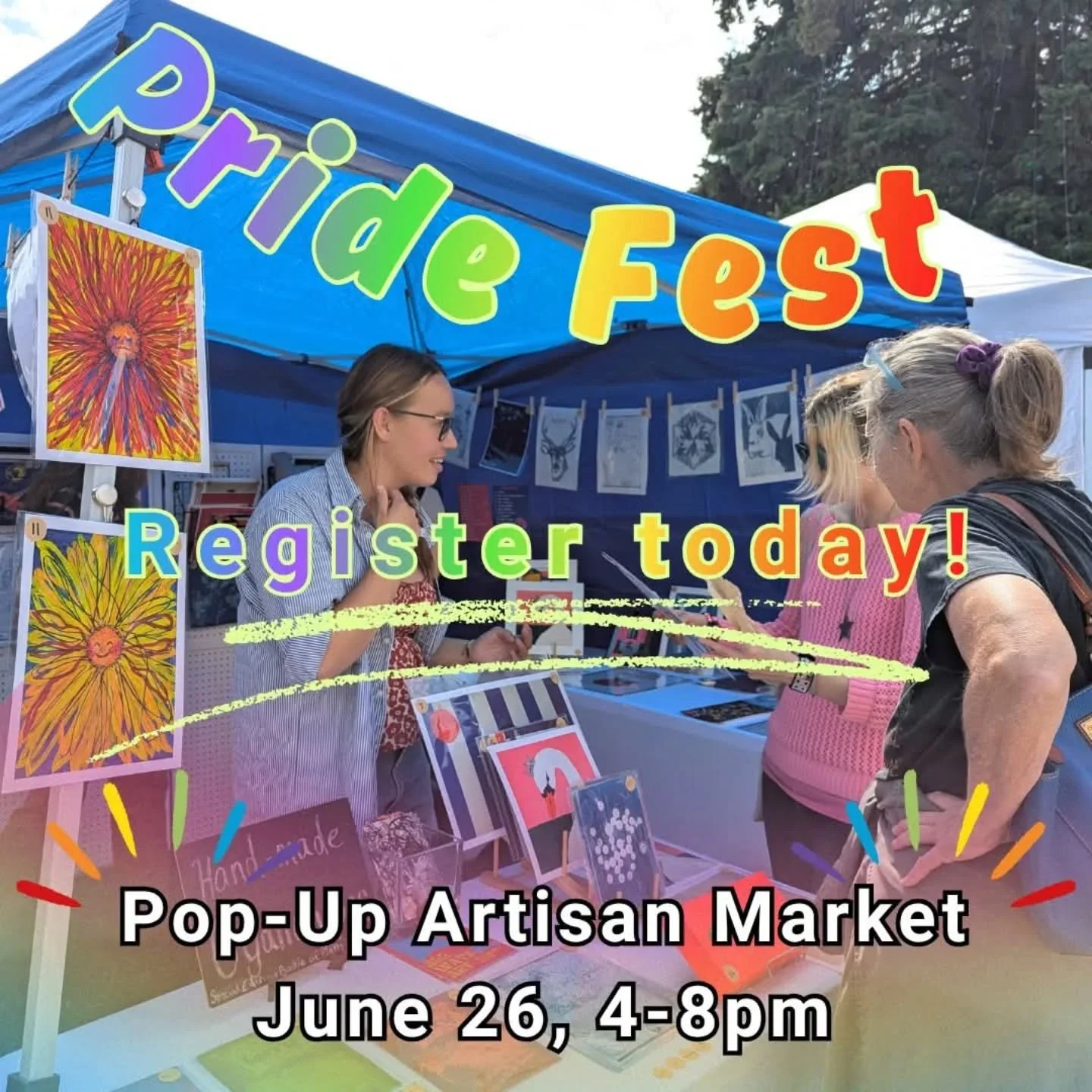 There's still time and spots available to register for our mini pop-up Pride Artisan Market that will be during the annual Plattsburgh Pride Festival from 4-8pm on Friday, June 26 at the Strand Center for the Arts and the Betty Little Arts Park! 🤩🏳