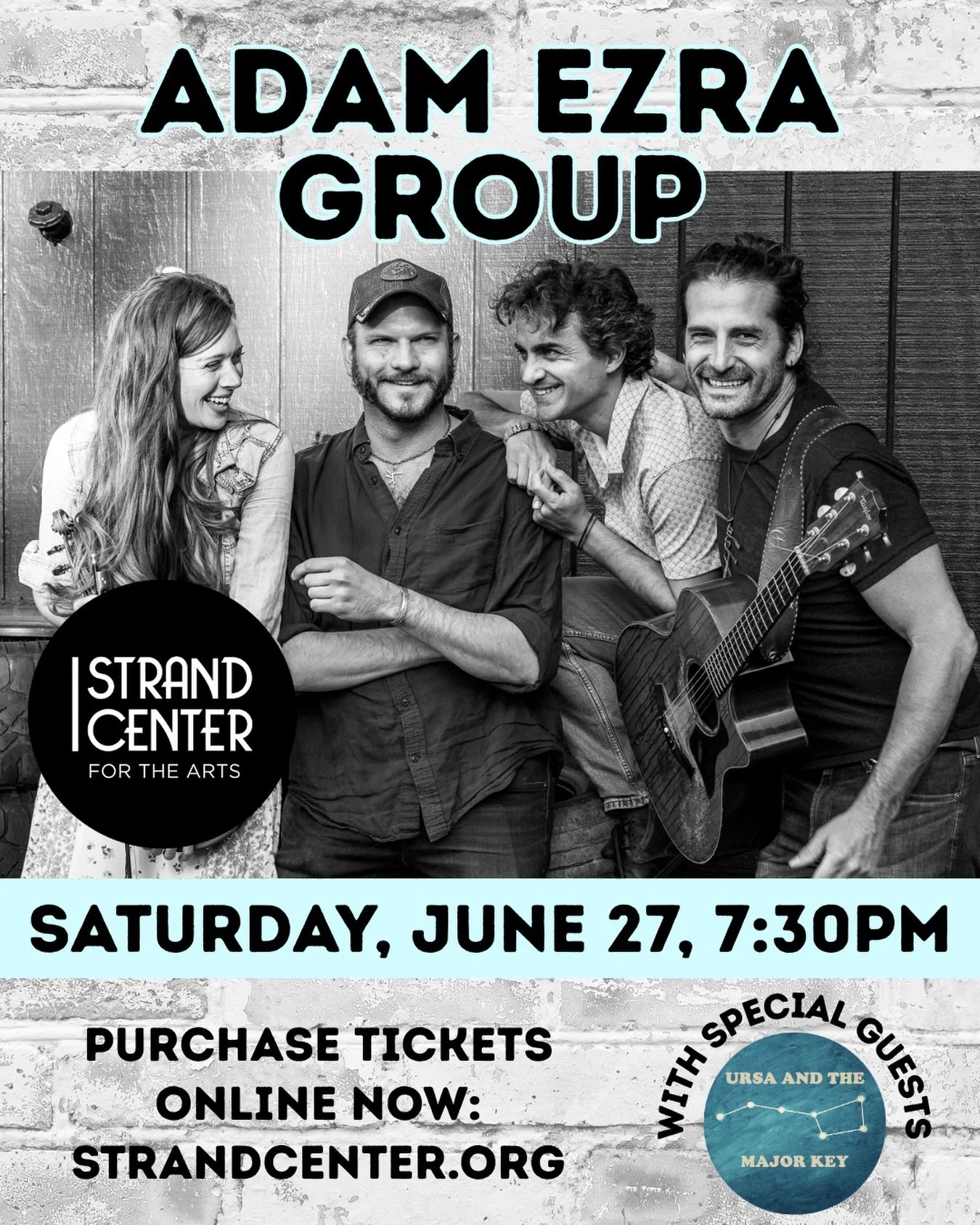 Join us on June 27th for a night of live music! 🎉🎶🎫 The Adam Ezra Group takes the stage at the historic Strand Center Theatre, with special guests Ursa and the Major Key!

Blending folk/Americana soul, rock &rsquo;n&rsquo; roll energy, and deeply 