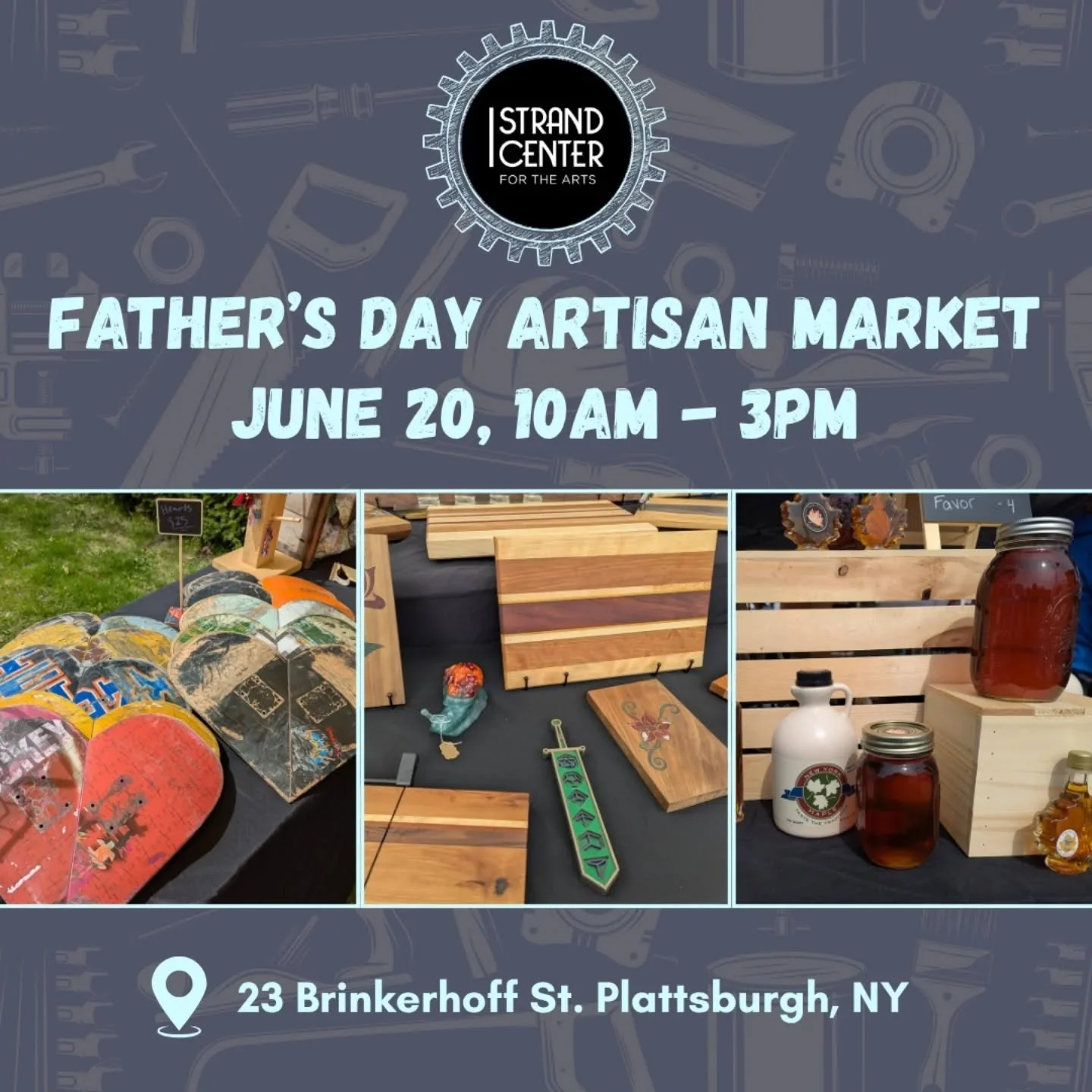 We're getting closer to the Father's Day Artisan Market on Saturday, June 20th from 10am-3pm! 🤩

If you're an artist, crafter, baker, or maker, grab a spot while you can! The vendors will have everything from original art, prints, ceramics, sewn cra