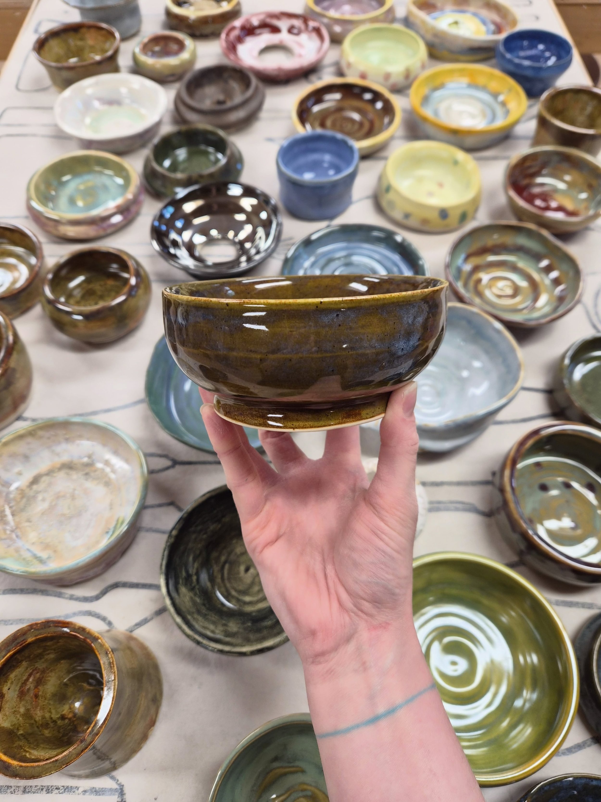 One word: WOW! 🤩 We can&rsquo;t stop admiring the work of our recent Wheel 101 students we unloaded from the kiln. 🔥 

Our next Wheel 101 class starts June 21st! 🎉 Perfect for beginners, this 5 week course will cover wheel throwing, trimming, and 